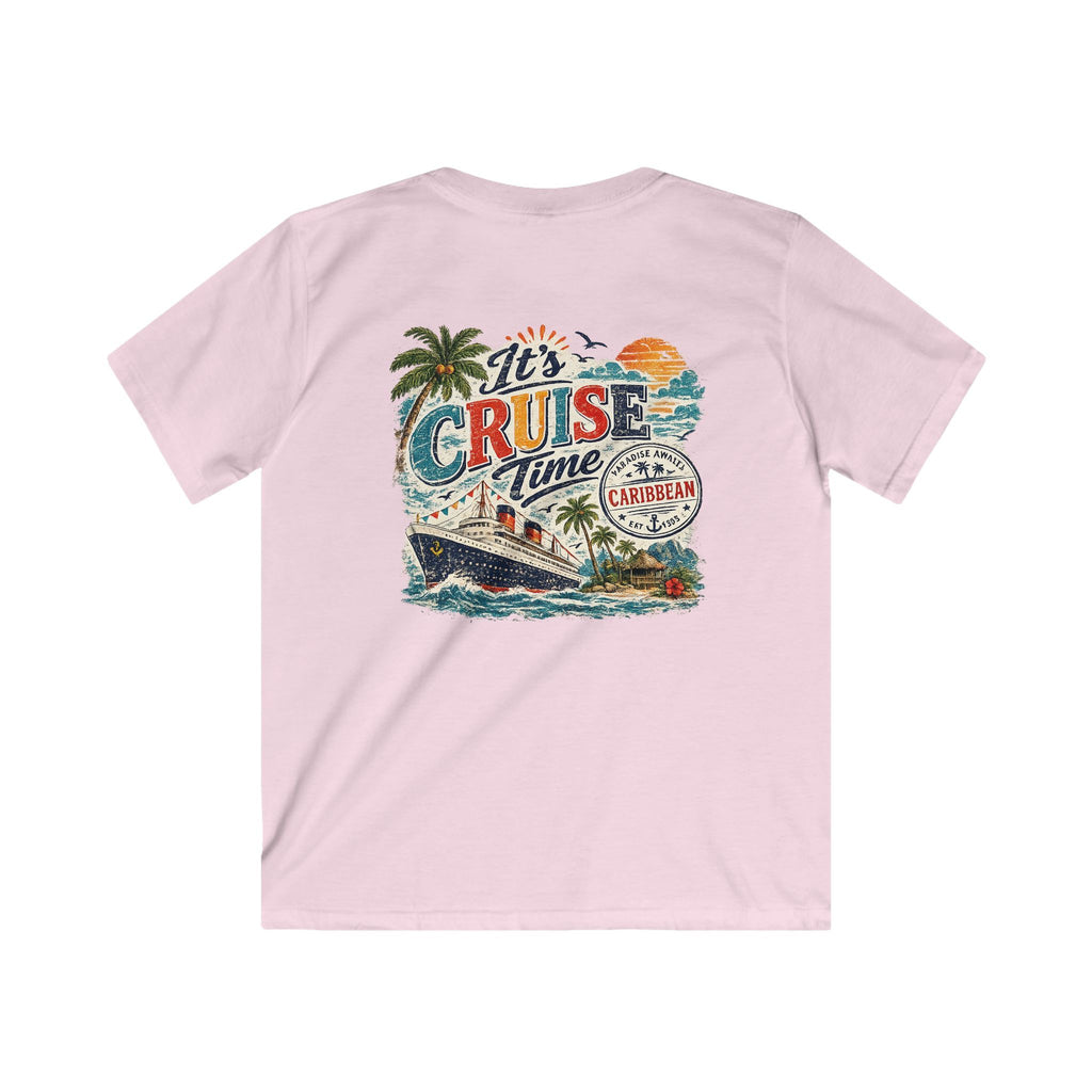 Kids Cruise T‑Shirt  "It’s Cruise Time" Tropical Vacation Tee