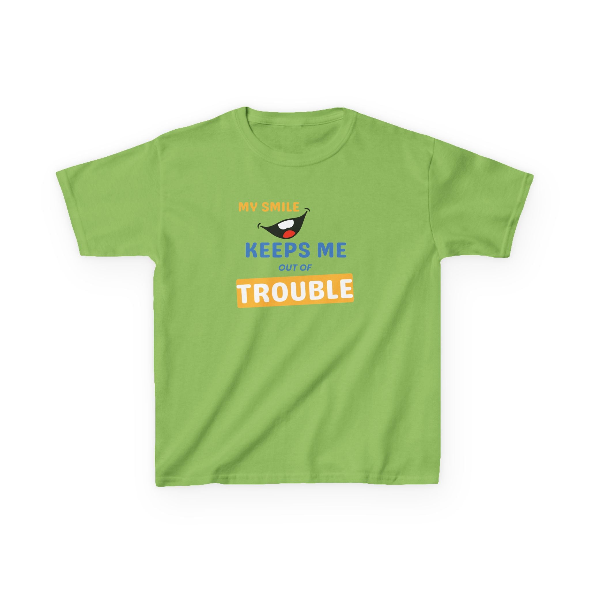 My Smile - Keeps me out of Trouble | Funny Kids Graphic T-Shirt