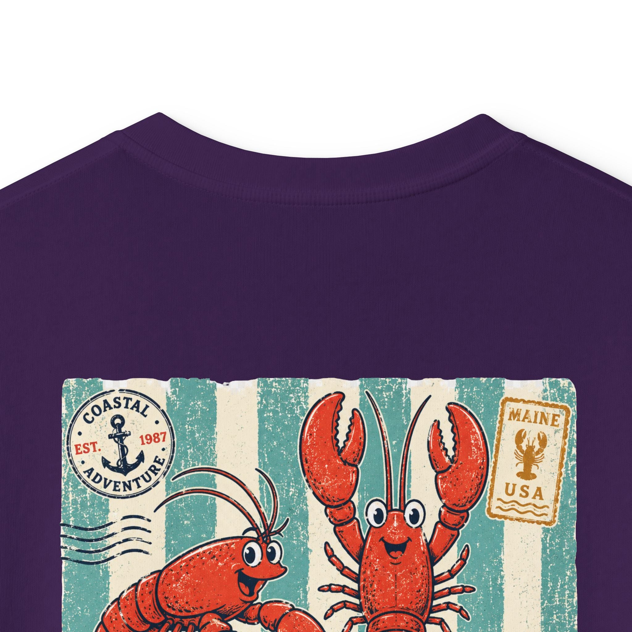 "Dockside Market" Kids Tee Retro Lobster Beach Graphic T-Shirt