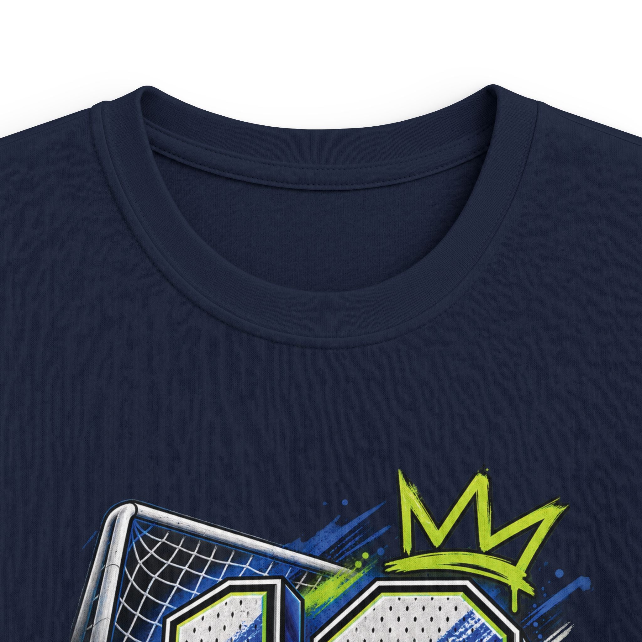 Kids Birthday Soccer Number 10 Tee Youth Soccer Shirt with Ball & Cleat Graphic