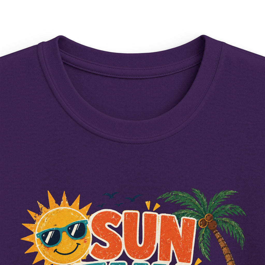 Kids Tee - "Sun Fun Done? Nope!" Tropical Beach Summer Vacation Shirt
