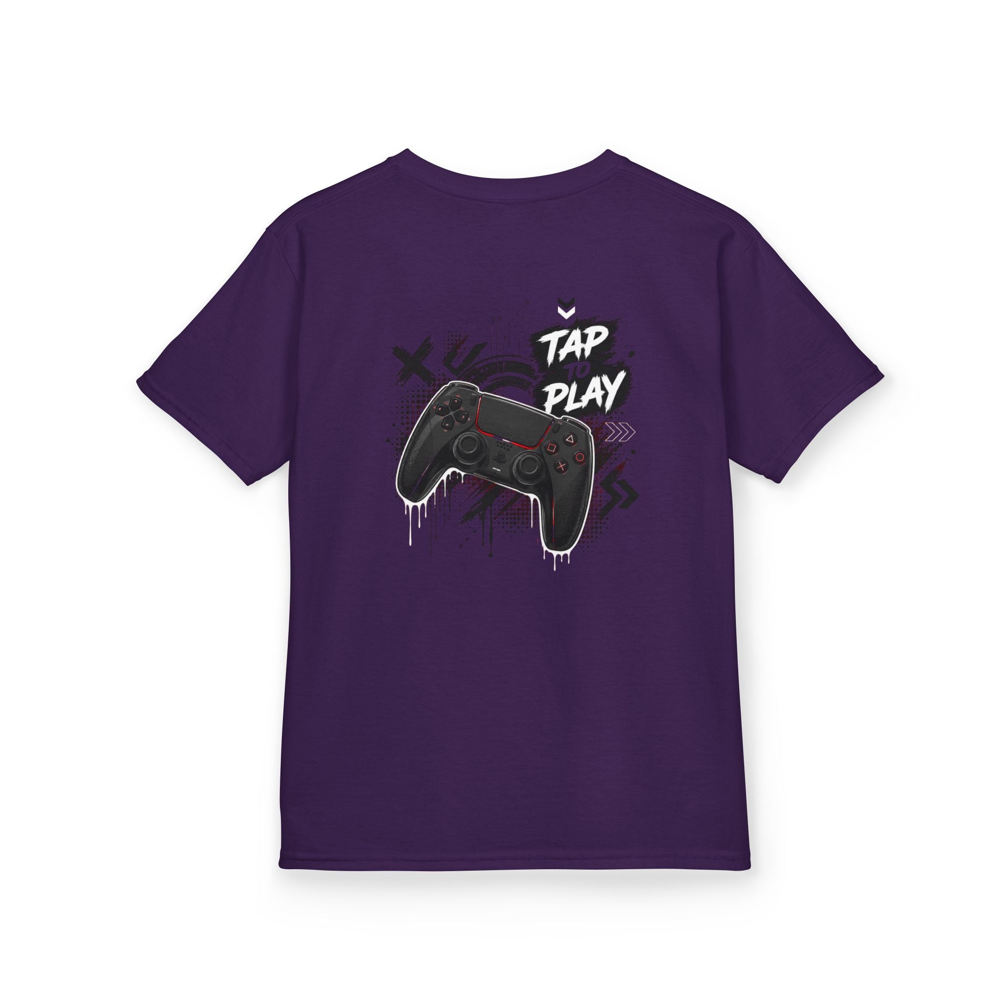 "Tap to Play" Gamer Controller Streetwear T-Shirt Graphic kids Gamer T-Shirt Design
