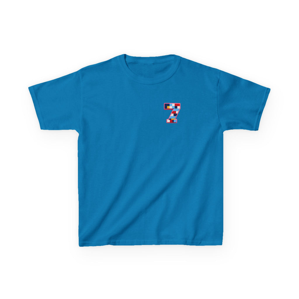 "The Big Energy 7" Graphic kids Birthday T-Shirt Design