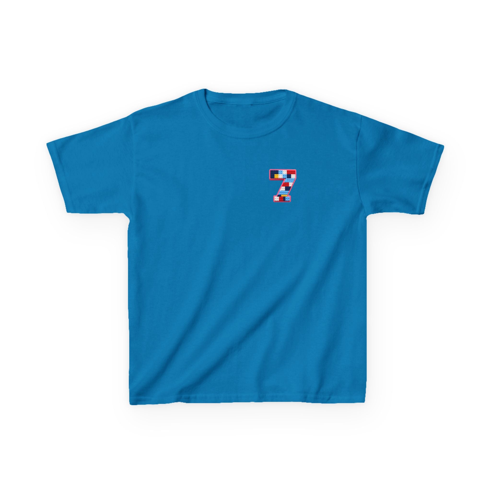 "The Big Energy 7" Graphic kids Birthday T-Shirt Design