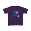Soccer Shark T-Shirt | Cool Shark Soccer Player Graphic | Sports Kids Soccer Tee | Youth Athlete Sports Shirt | Shark Lover Gift