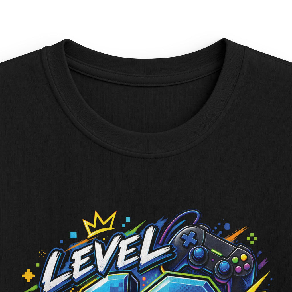 Kids Tee "Level 10 Unlocked" Birthday Gamer Shirt