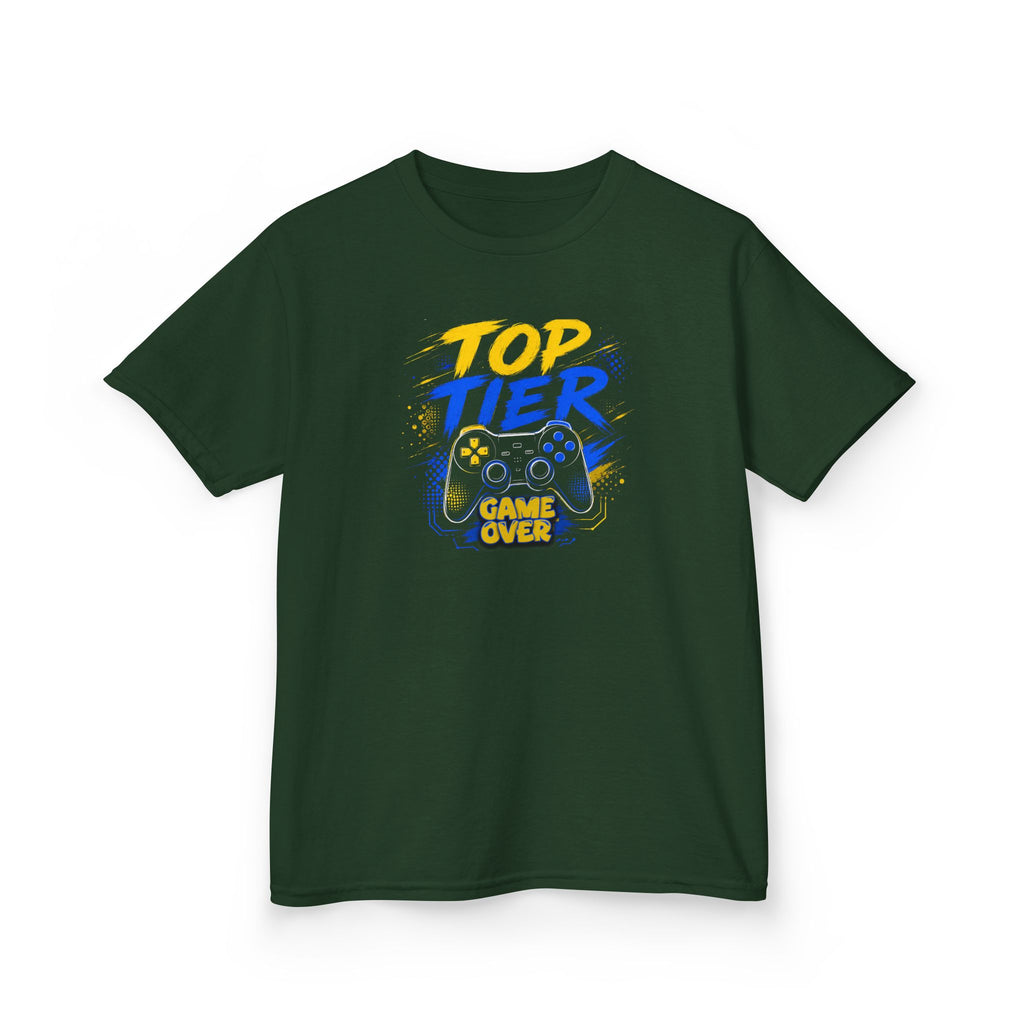 "Top Tier Game Over" Gaming Controller Graphic T-Shirt Design For Gamer's