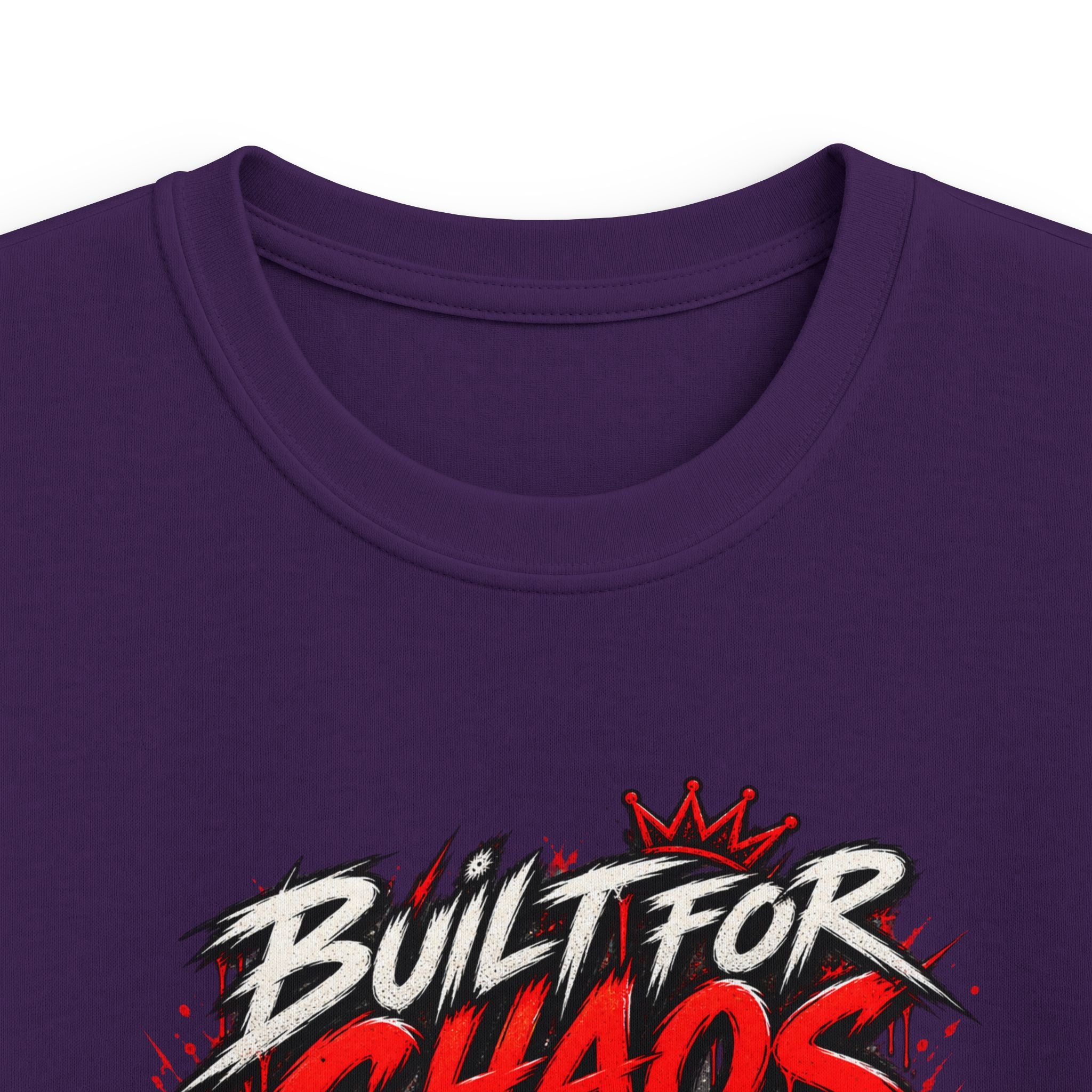 Kids Tee "Built for Chaos" Monster Truck Graphic (No Rules, Just Dirt)