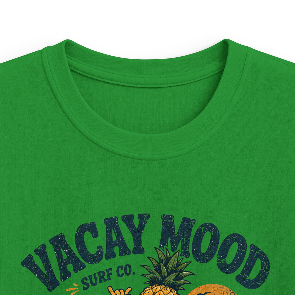 Kids Tee "Vacay Mood: Ride the Good Vibes" Surf Graphic