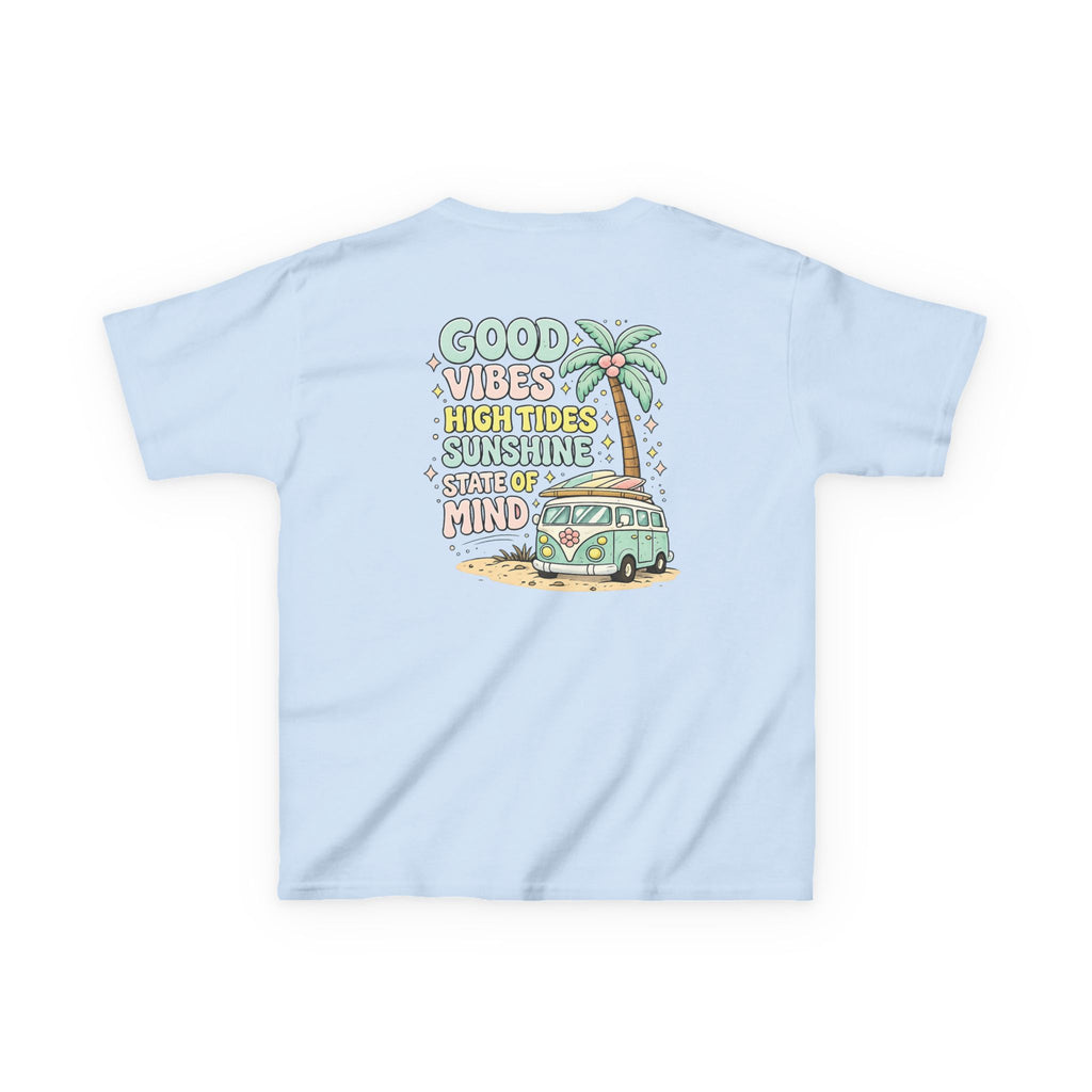 Kids T-Shirt — "Good Vibes-High Tides"