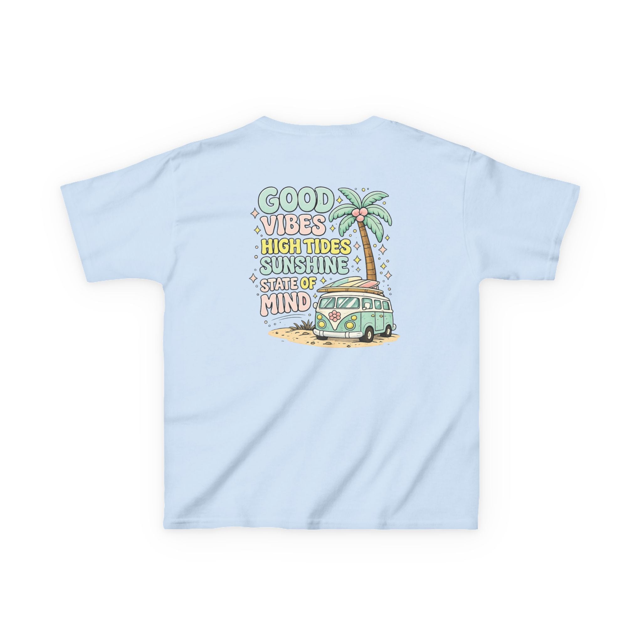 Kids T-Shirt — "Good Vibes-High Tides"