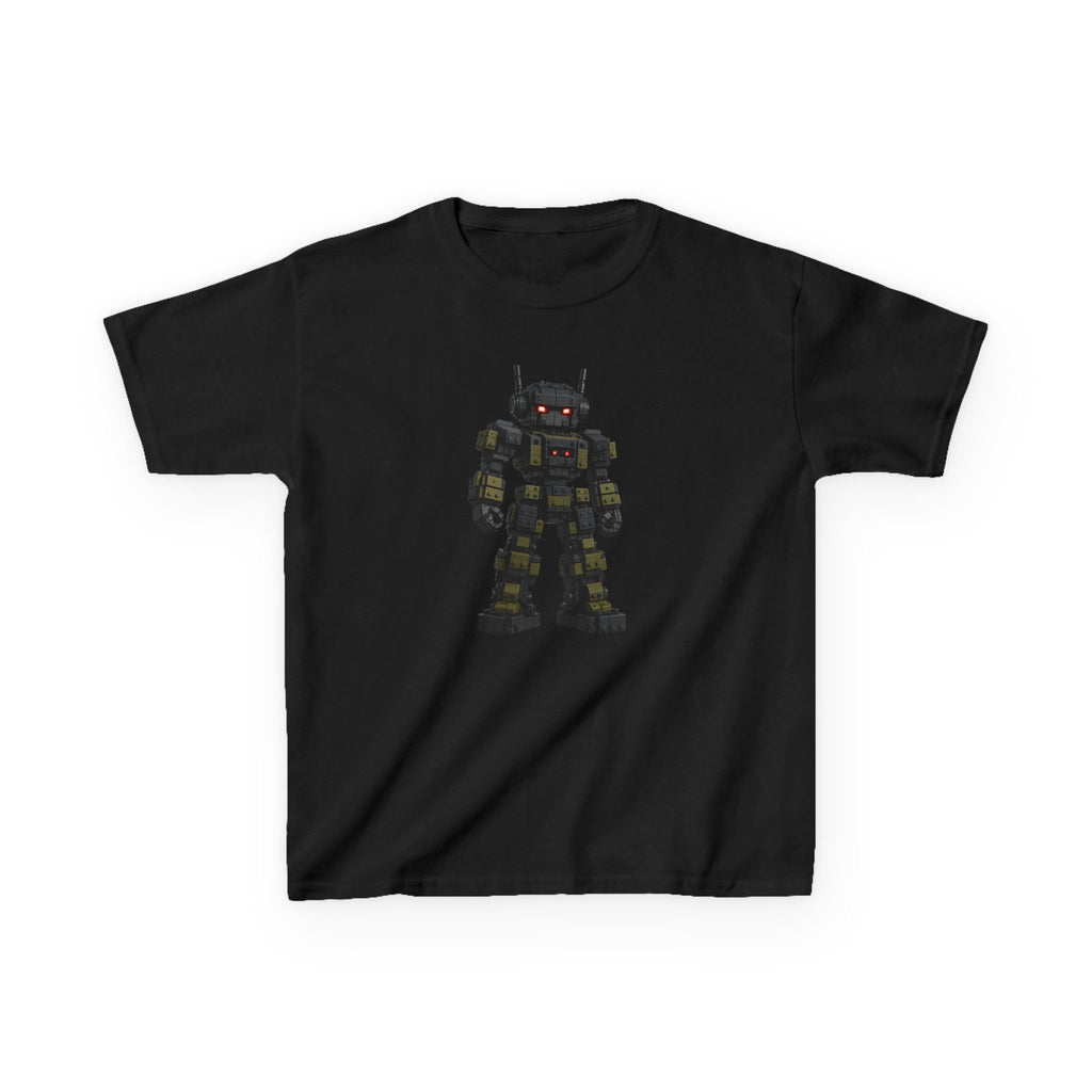 "Dark Steel Warrior" Graphic kids Gamer T-Shirt Design