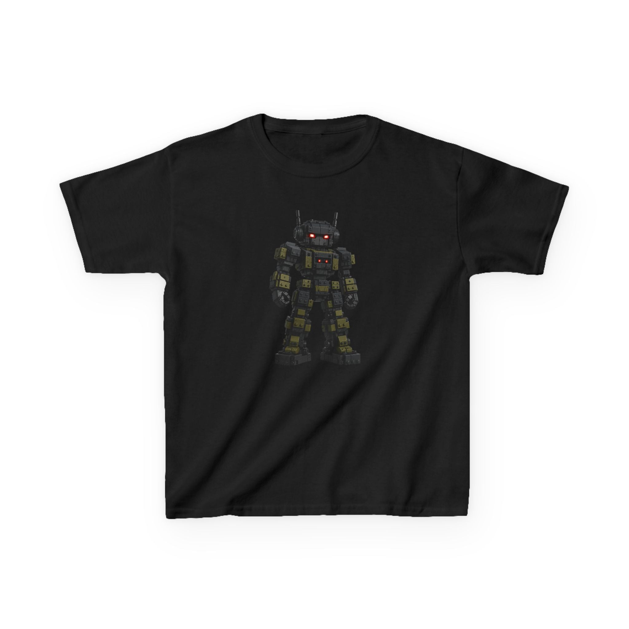 "Dark Steel Warrior" Graphic kids Gamer T-Shirt Design