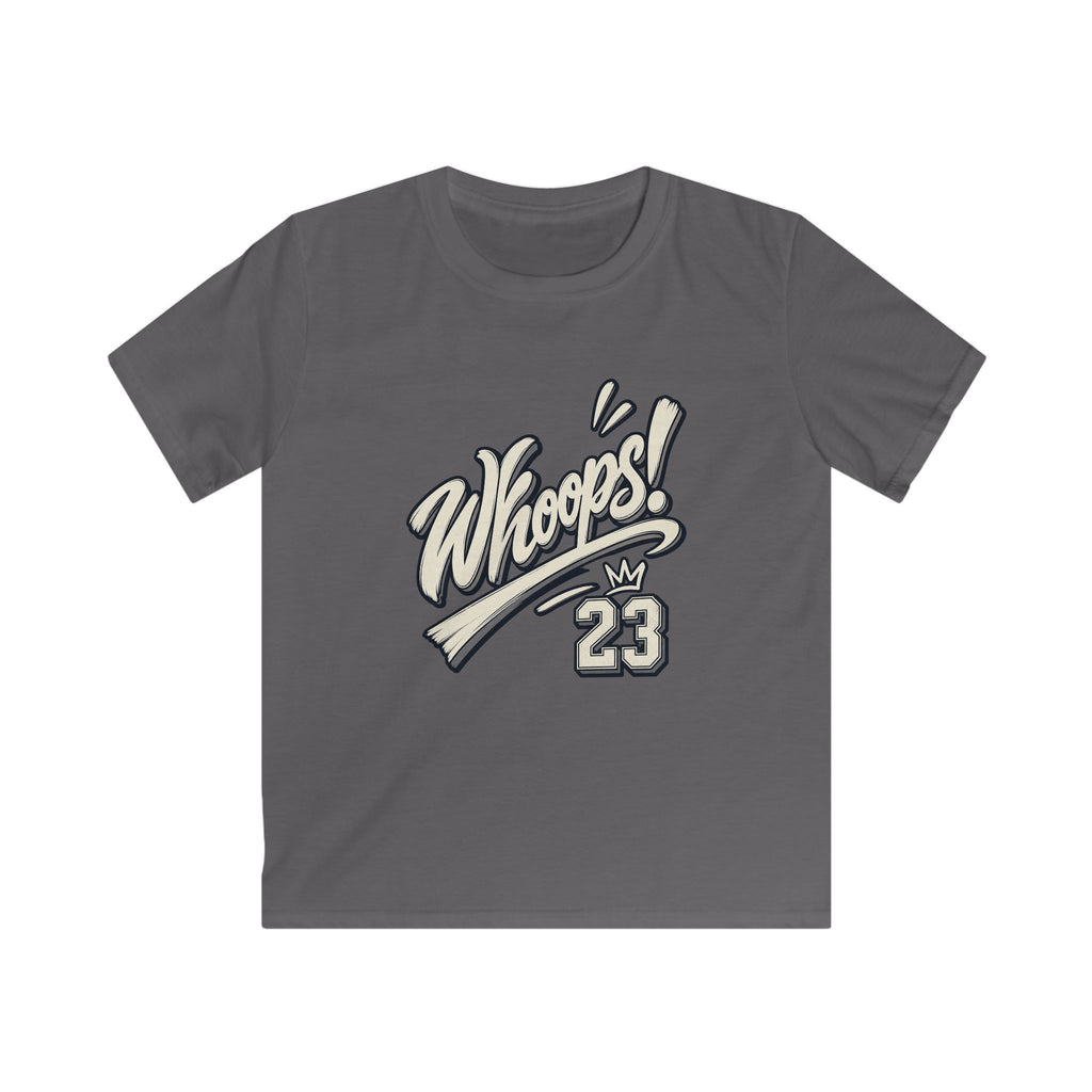 Whoops! Kids Sports Tee Vintage Baseball Bat Design (Number 23)