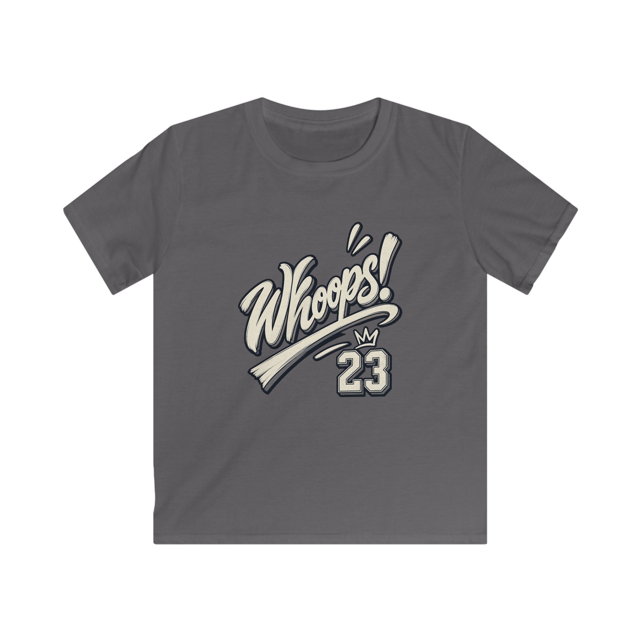 Whoops! Kids Sports Tee Vintage Baseball Bat Design (Number 23)