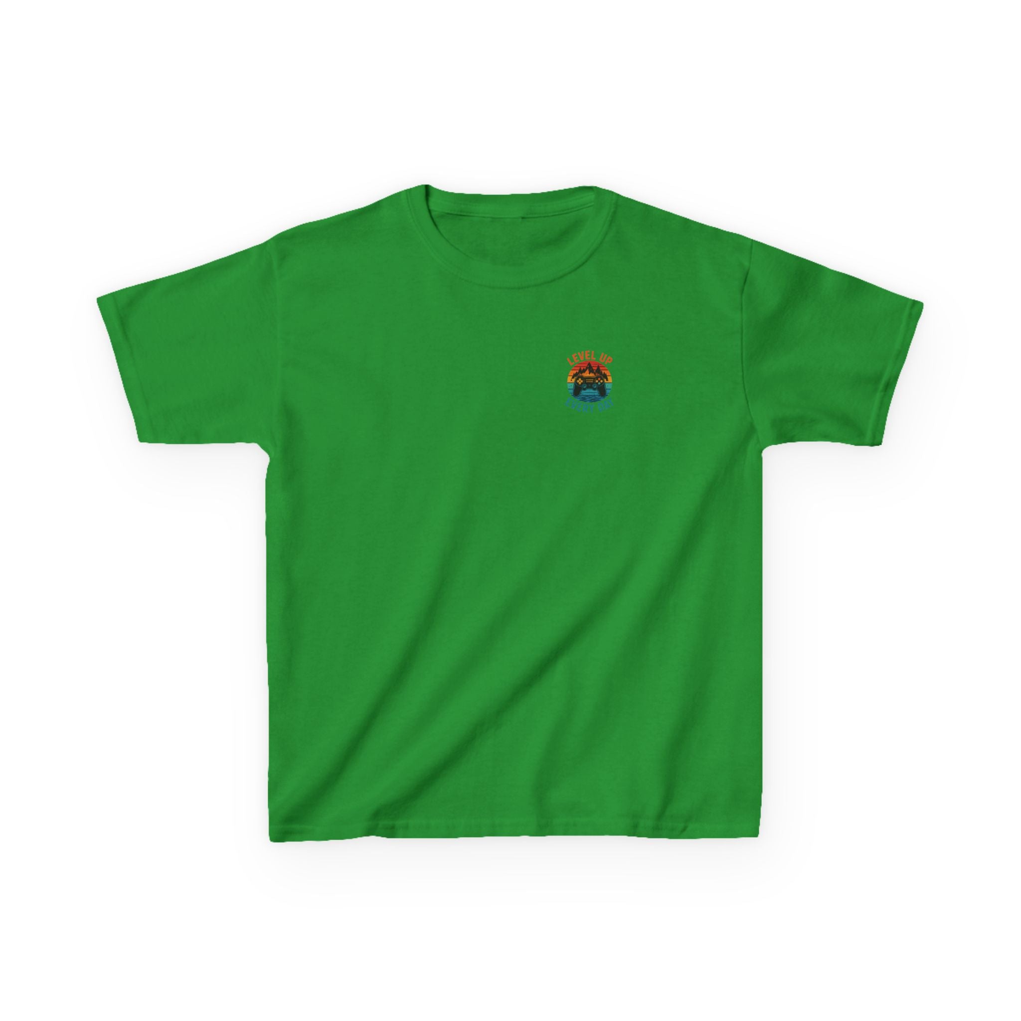 Kids Tee "Level Up Every Day" Retro Gamer Graphic