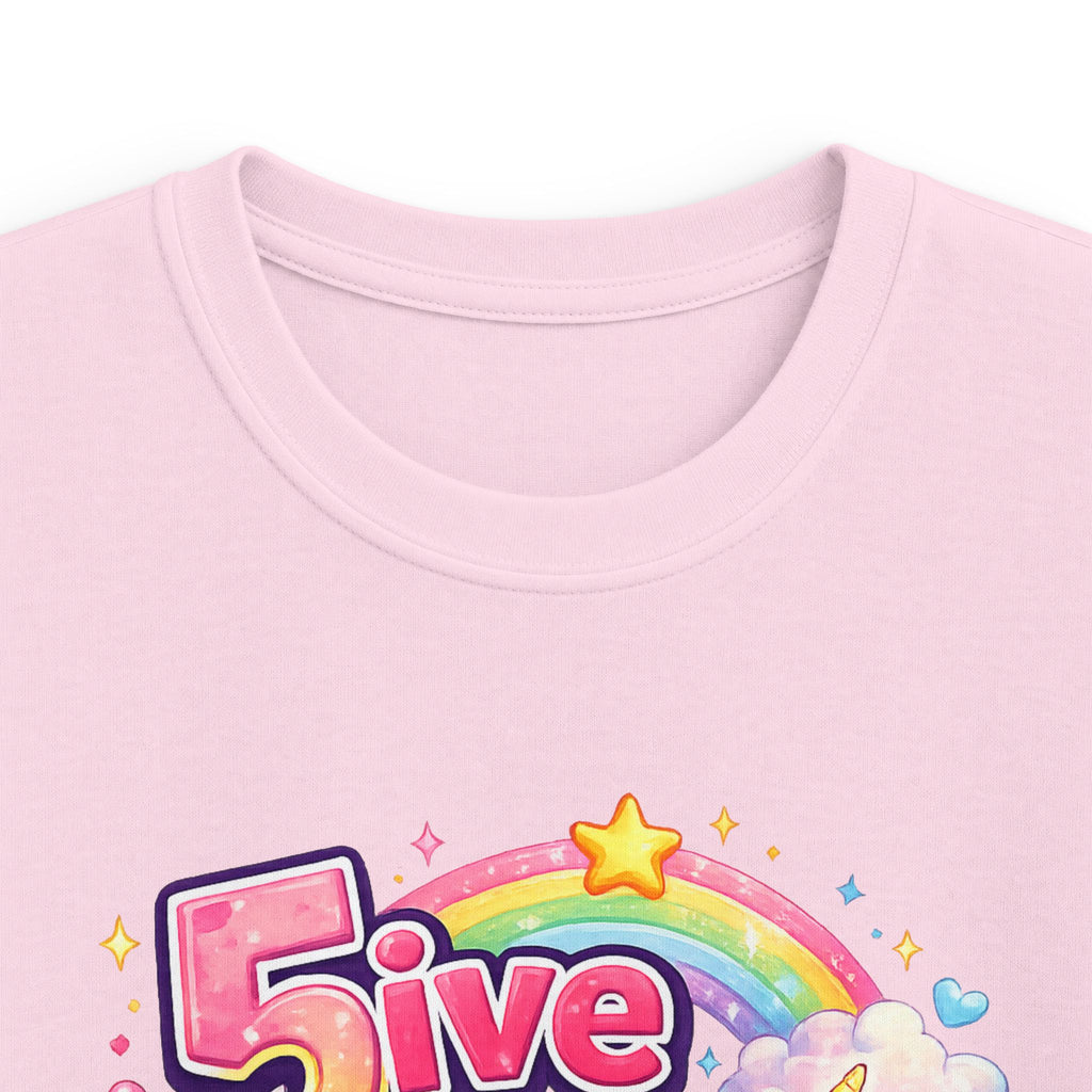 "5 Is Magical" Unicorn Birthday Tee Kids 5th Birthday Shirt