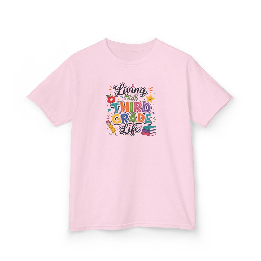 Kids T-Shirt — "Living that THIRD GRADE Life"