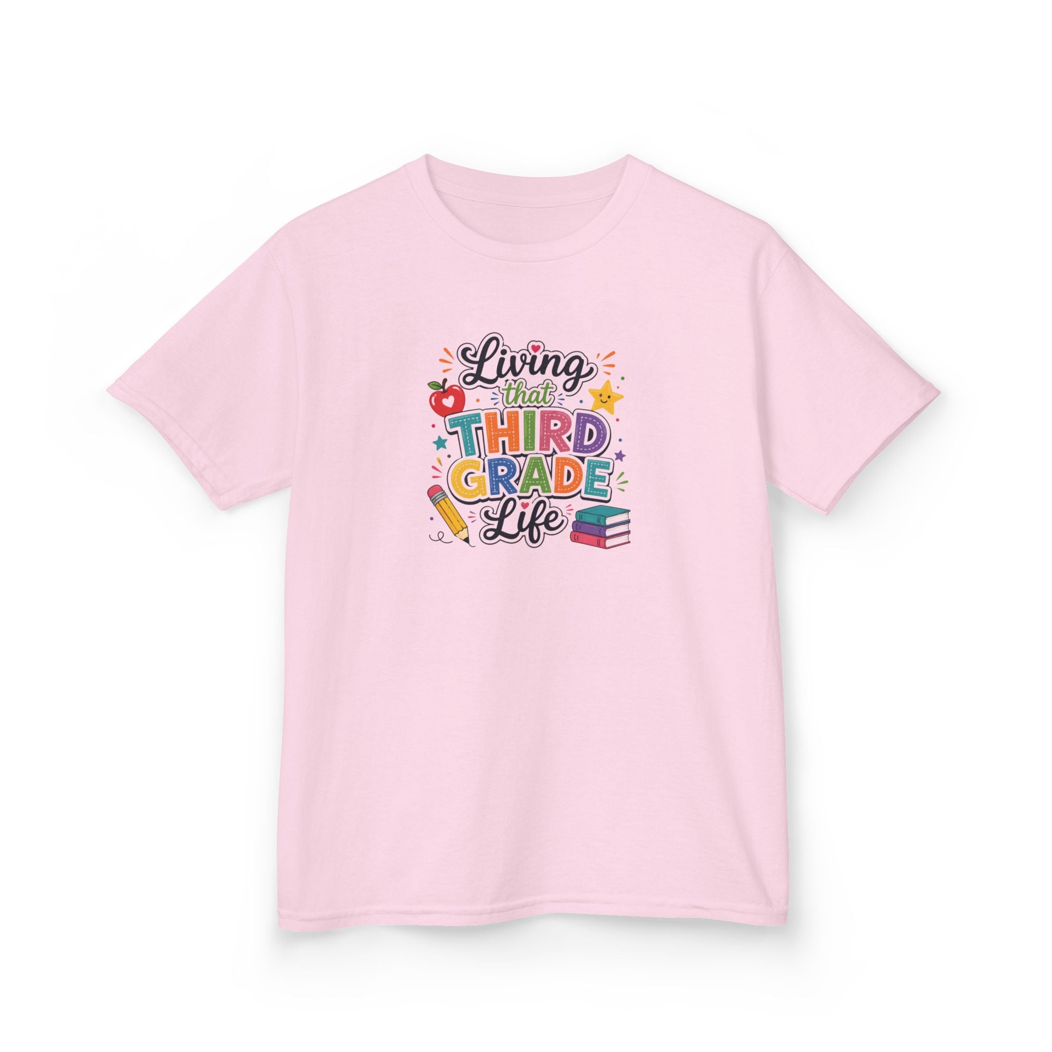 Kids T-Shirt — "Living that THIRD GRADE Life"