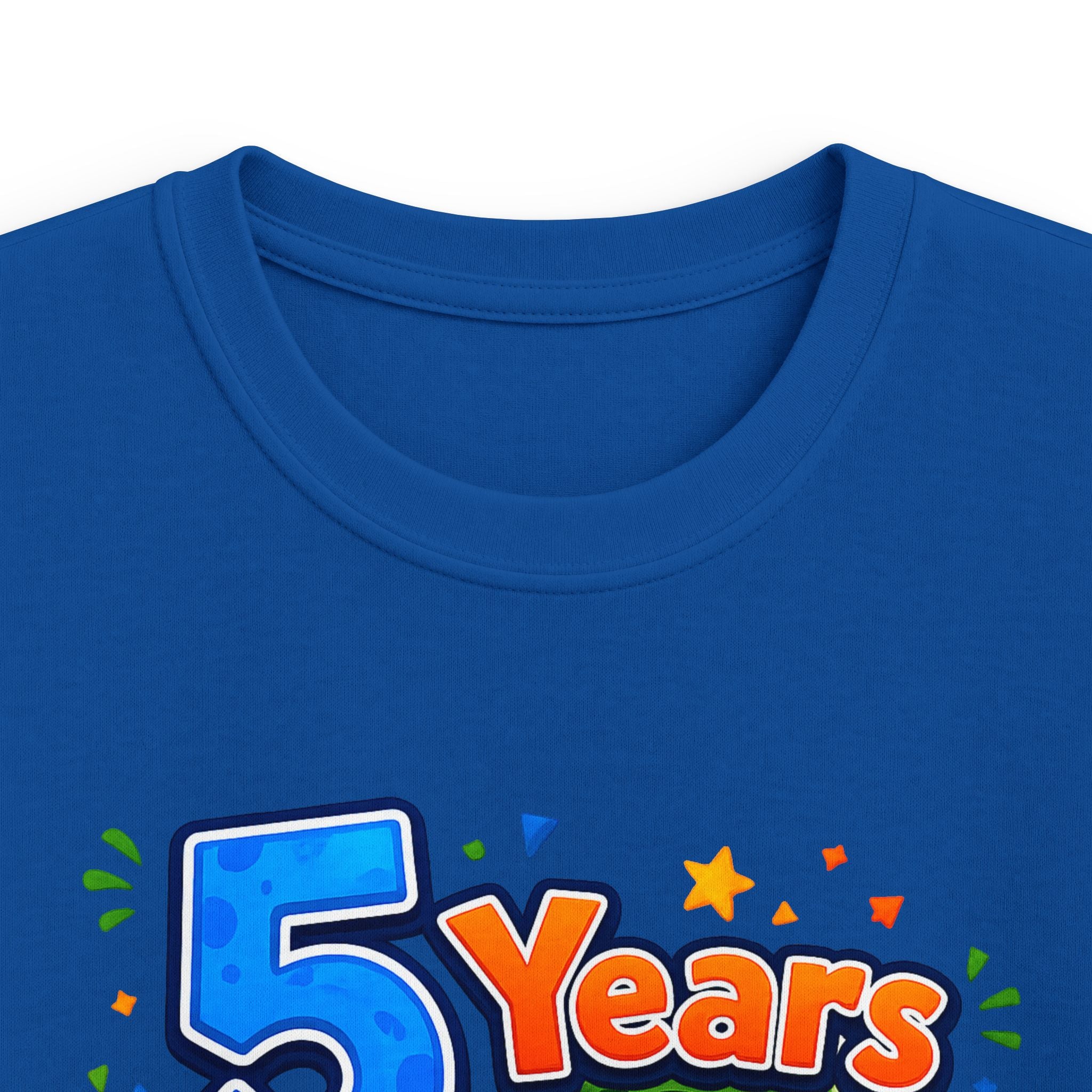 "5 Years of Being Roar-Some" Kids T-Shirt Dinosaur Birthday Tee