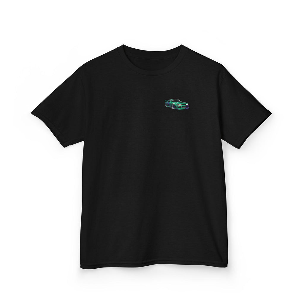 Boys Tee "Retro Nightrun Drift Car" Graphic (Neon City)