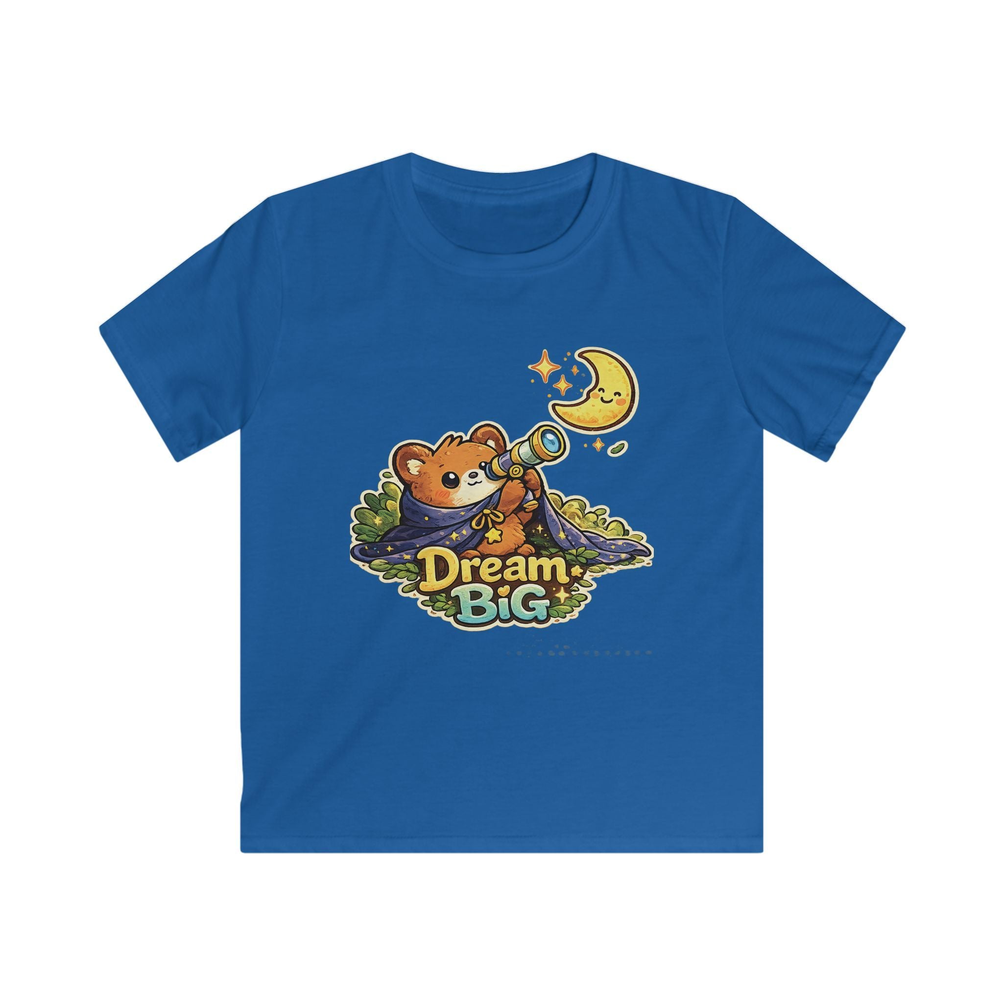 Kids Tee 'Dream Big' Bear Telescope Graphic t-shirt for Boys & Girls