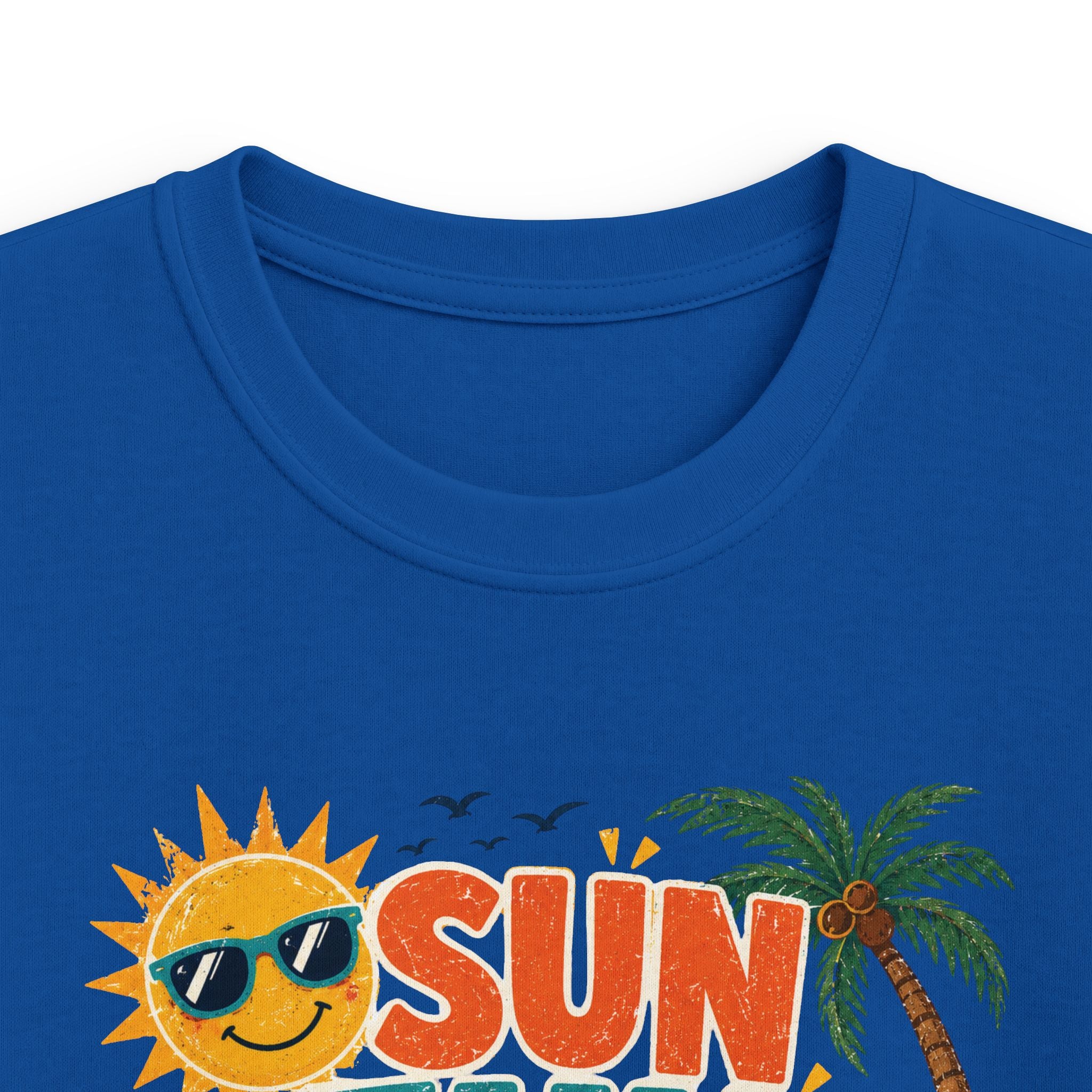 Kids Tee - "Sun Fun Done? Nope!" Tropical Beach Summer Vacation Shirt