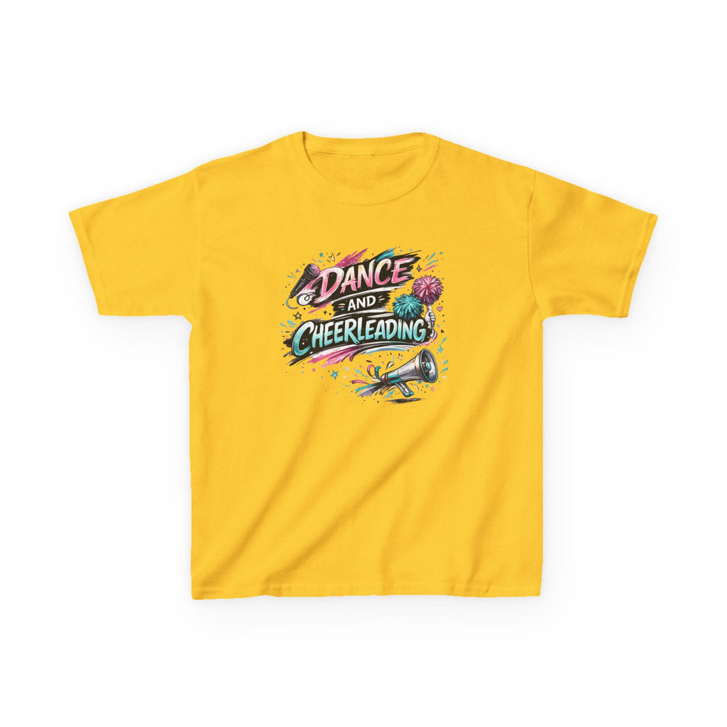 Dance & Cheerleading Typography Sports T-Shirt Design | Modern Cheer Spirit Graphic | Dance Team Apparel