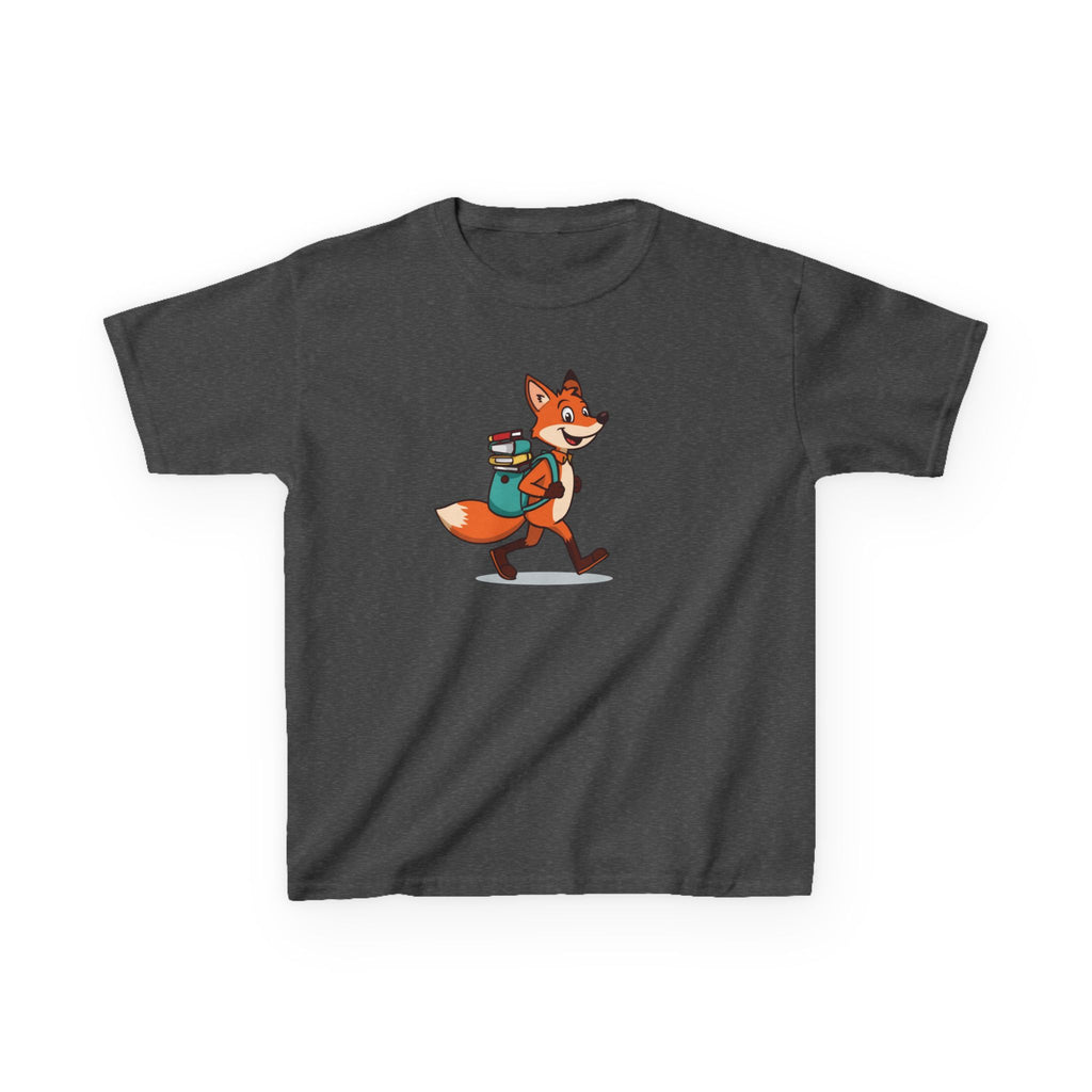 Fox With a Book Bag | Kids Reading Graphic T-Shirt