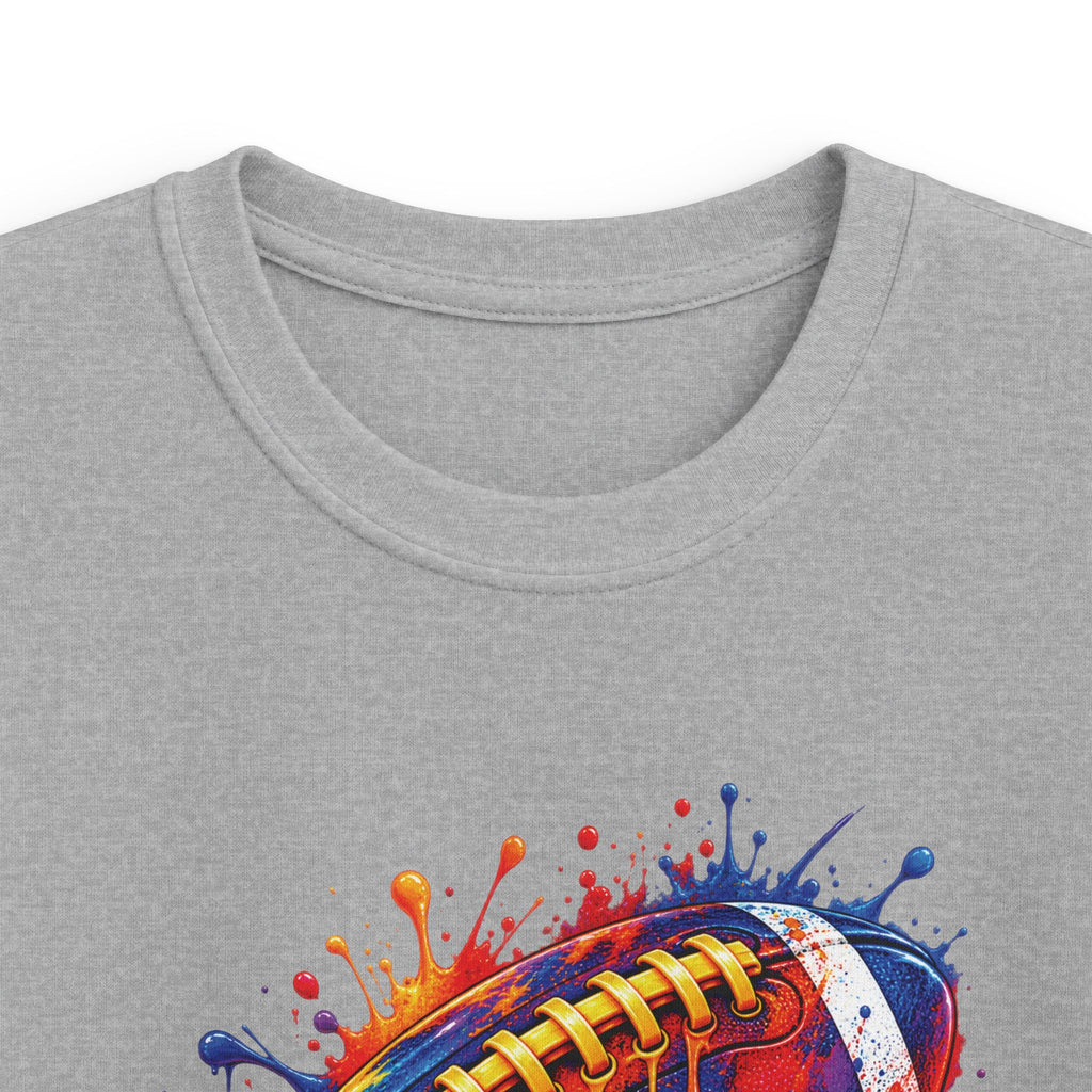 Kids T-Shirt Colorful Drip Football Sports Graphic Tee