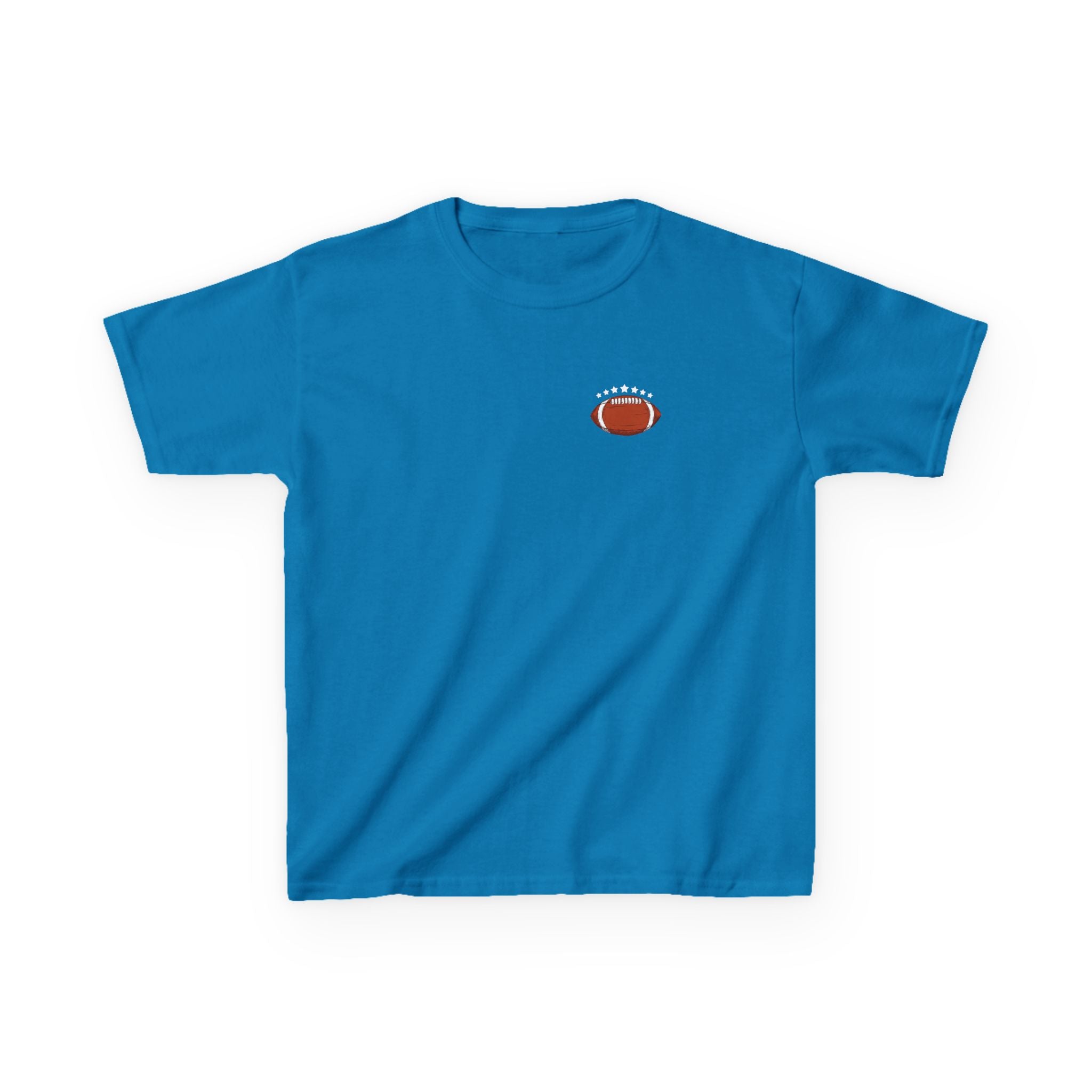 Football Playtime – Just Kickin' It | Funny Football Cartoon Mascot sports Graphic Tee