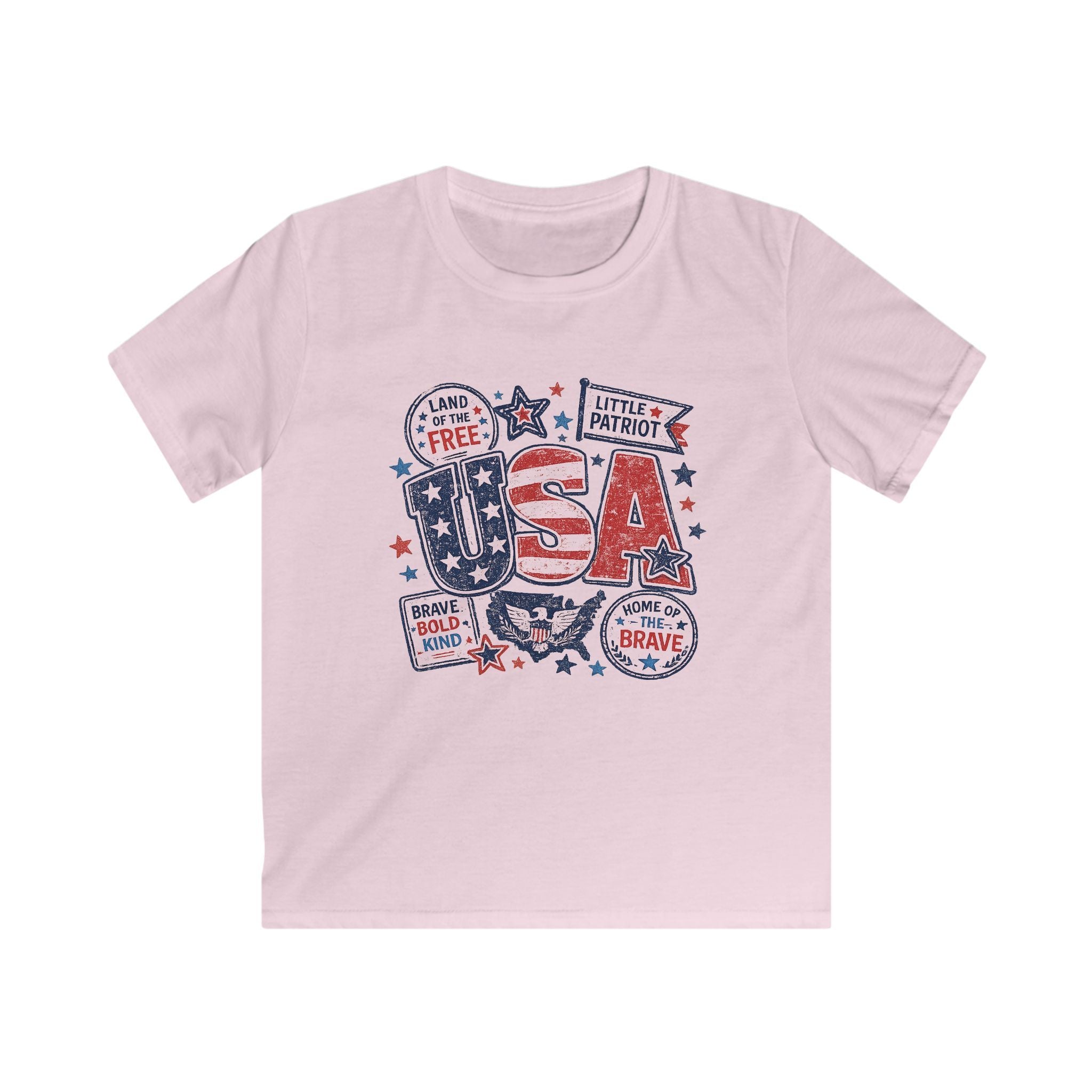 Kids USA Patriotic T-Shirt – "Little Patriot" 4th of July Tee for Boys &  Girls