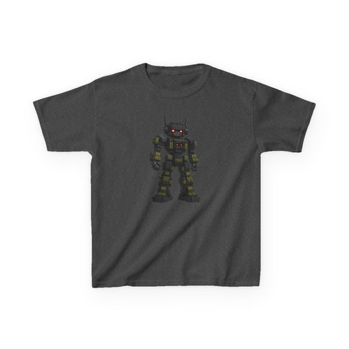 "Dark Steel Warrior" Boys Graphic Gamer T-Shirt Design
