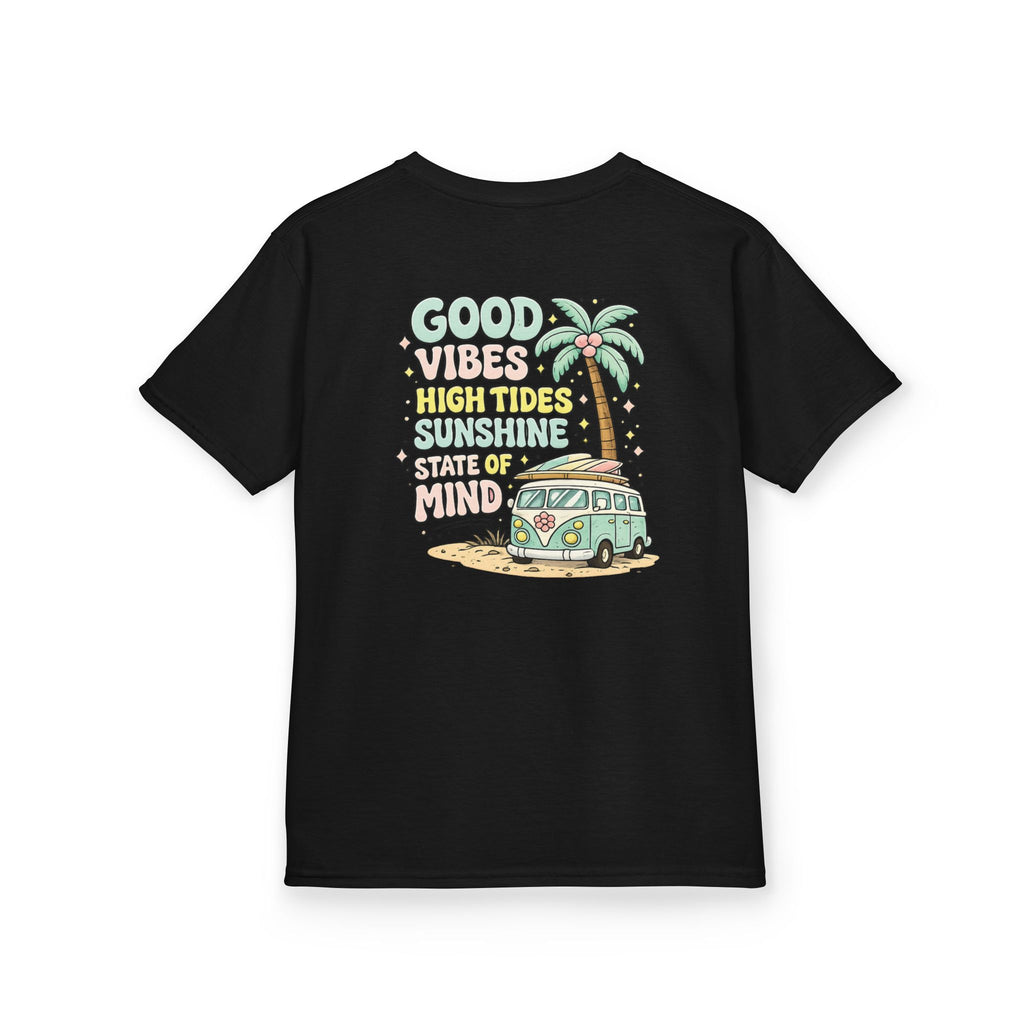 Kids T-Shirt — "Good Vibes-High Tides"