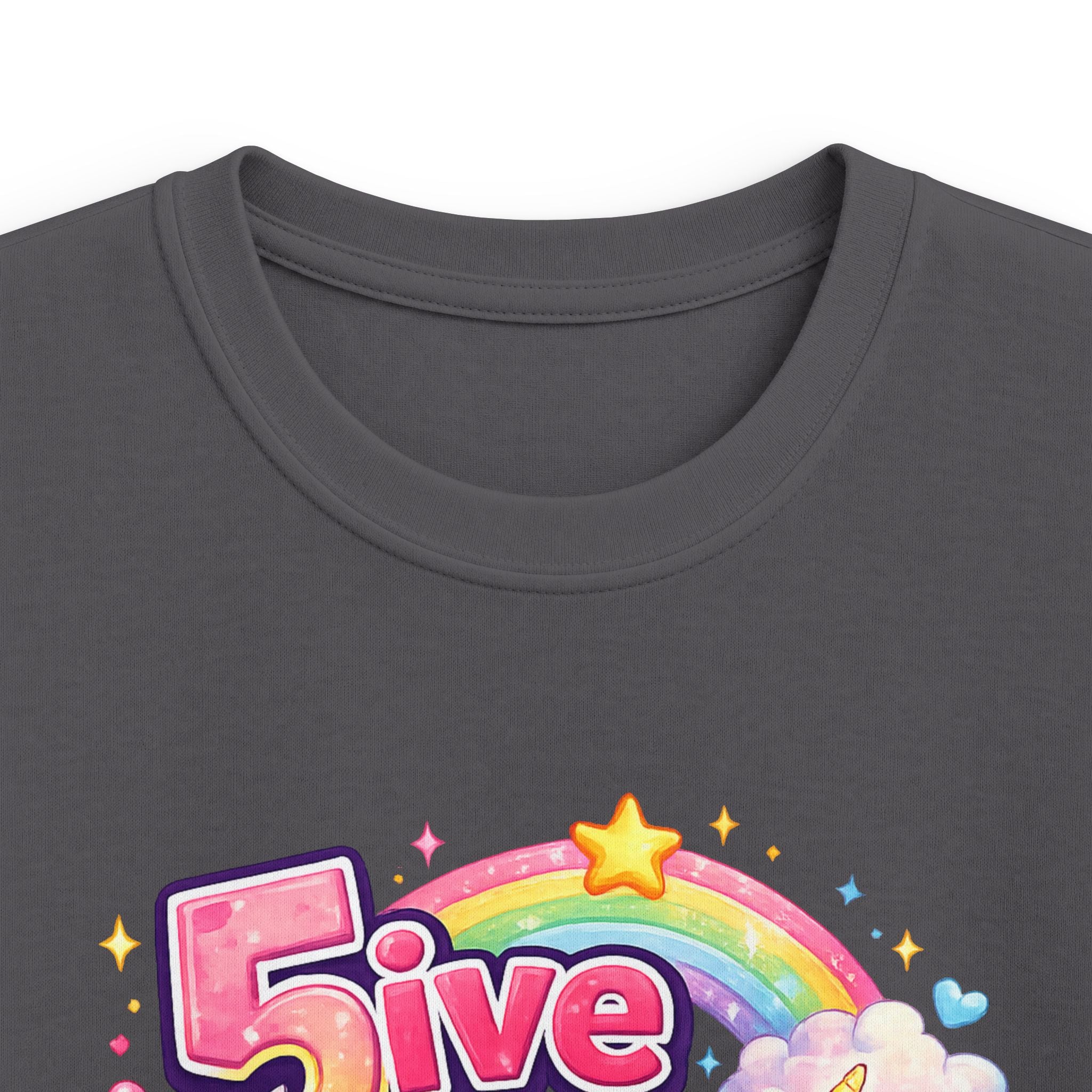 "5 Is Magical" Unicorn Birthday Tee Kids 5th Birthday Shirt
