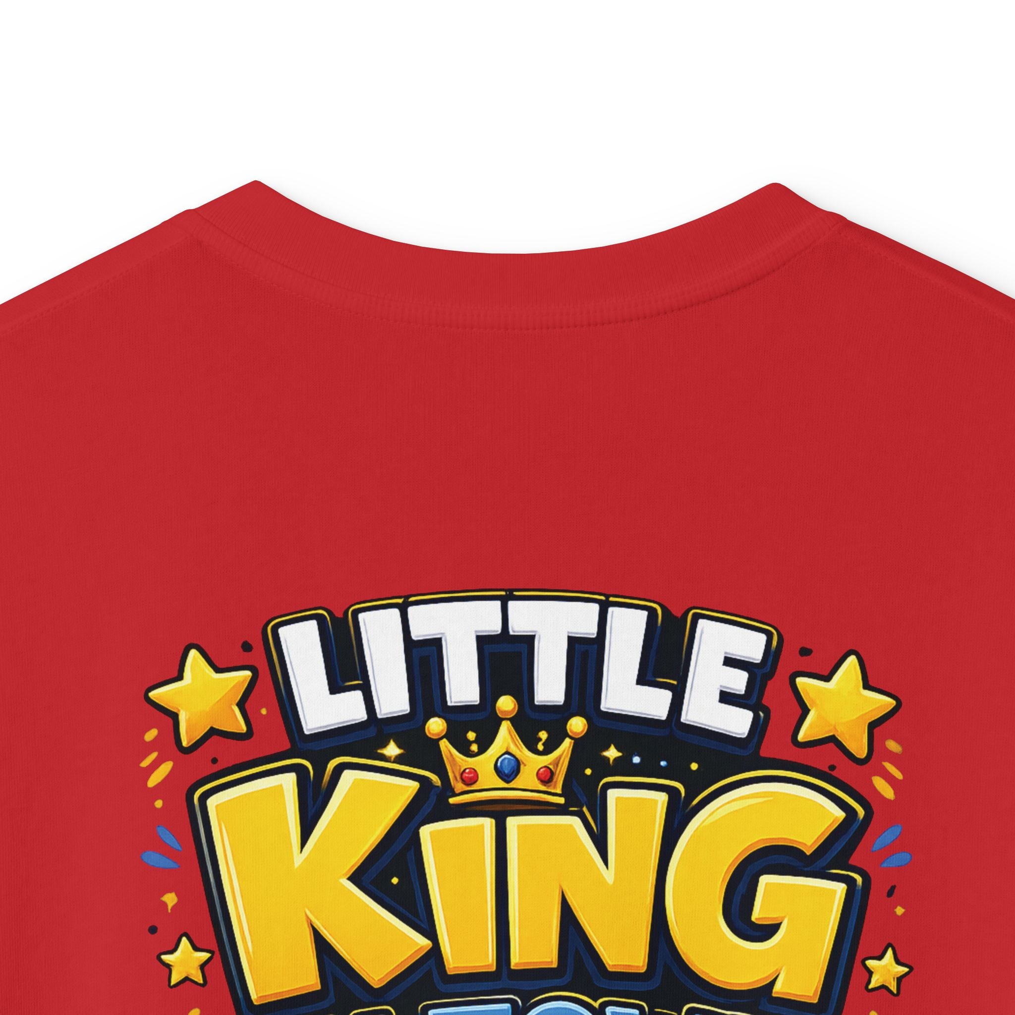 Kids Tee  "Little King in Town" Cute Lion Graphic Shirt for Boys