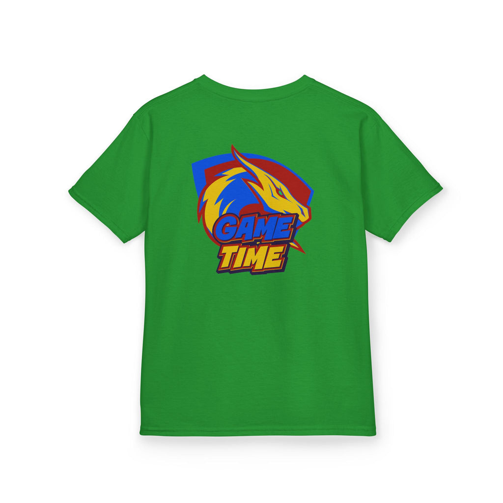 Kids T-Shirt Design "Game Time Dragon Gamer"