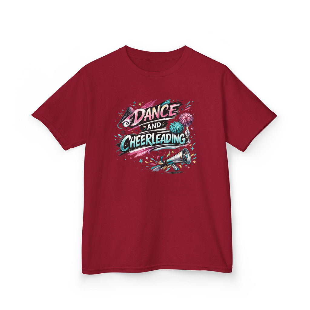 Dance & Cheerleading Typography Sports T-Shirt Design | Modern Cheer Spirit Graphic | Dance Team Apparel