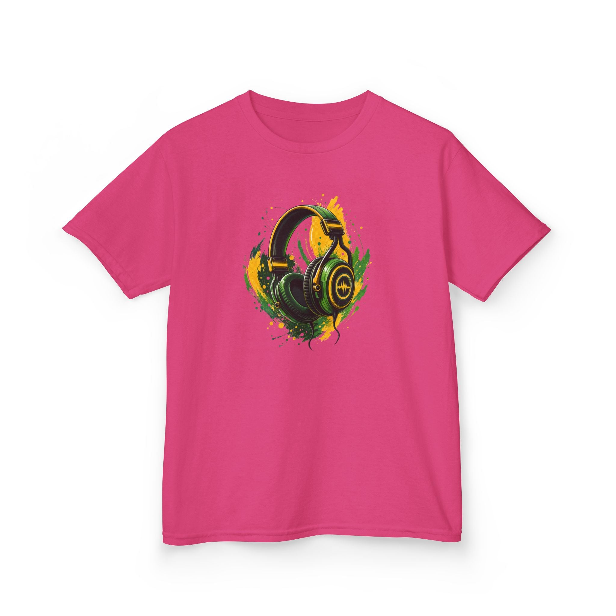 Gamer Colorful Gaming Headphones Graphic kids T-Shirt Design