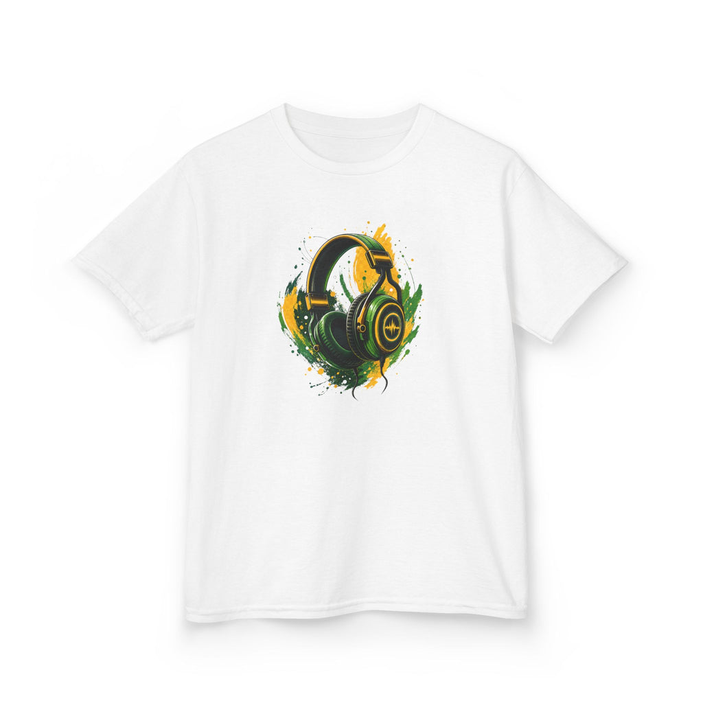 Gamer Colorful Gaming Headphones Graphic kids T-Shirt Design
