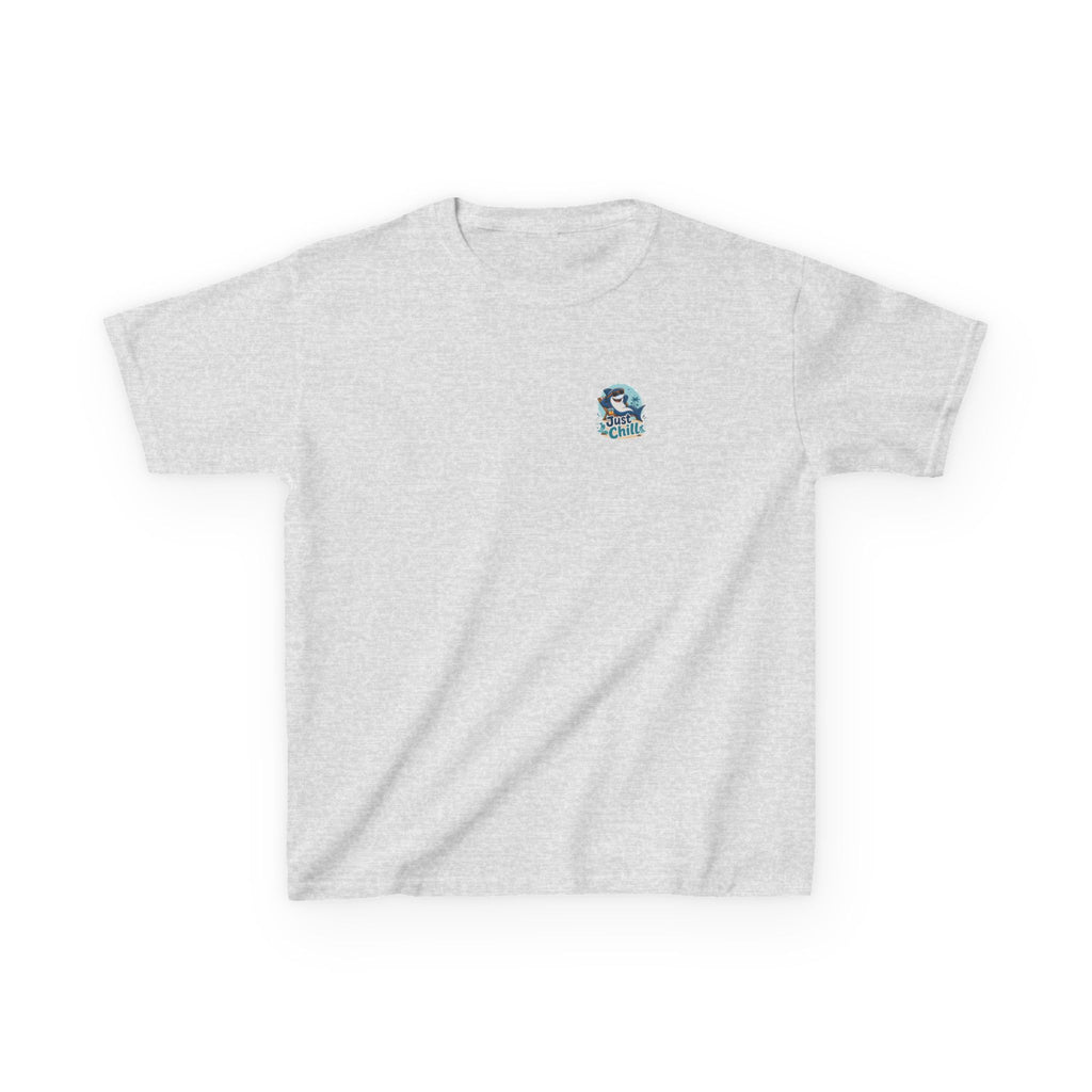 Kids Tee 'Just Chill' Surfing Shark Girls and Boys Graphic
