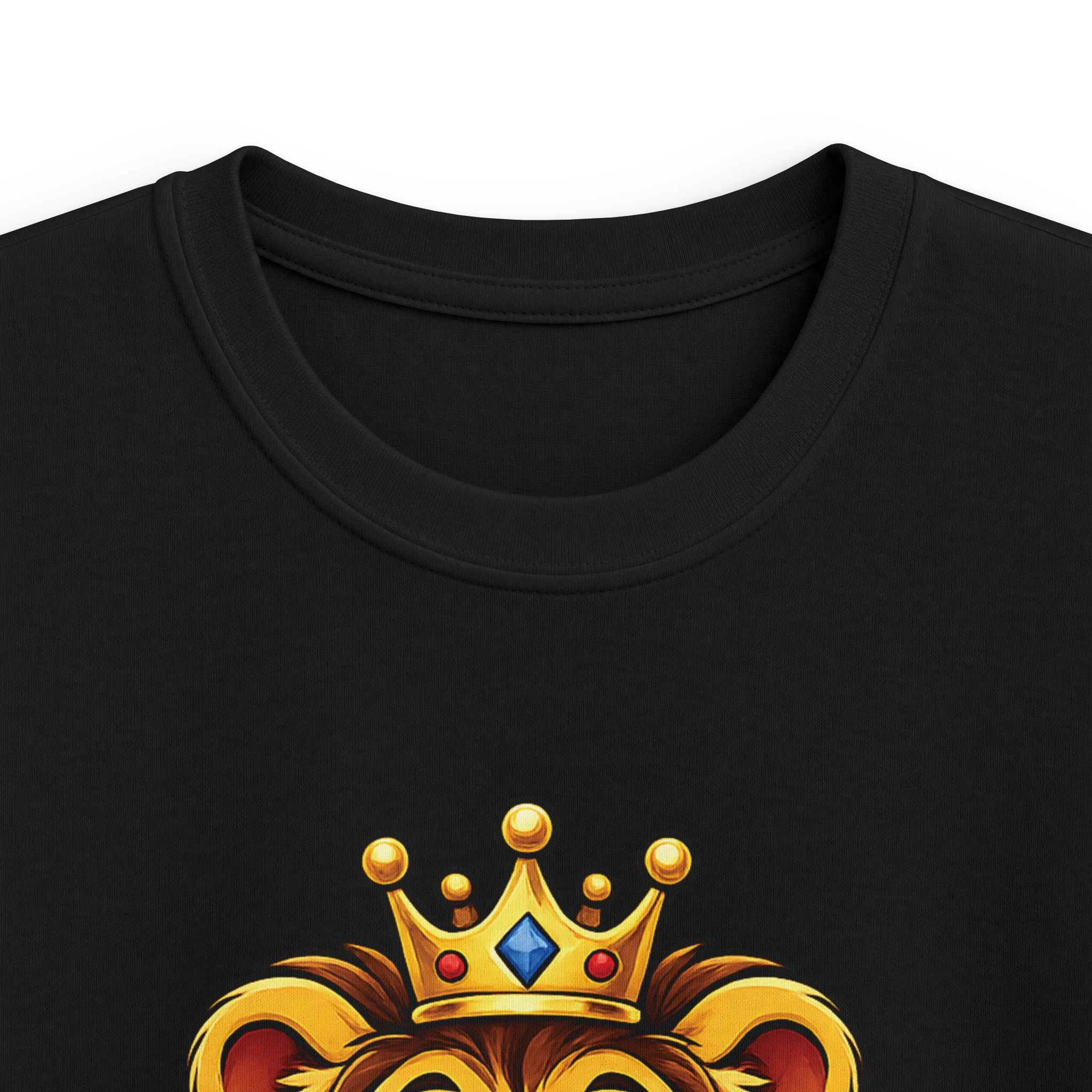 Cute Royal Lion Graphic Shirt for Kids