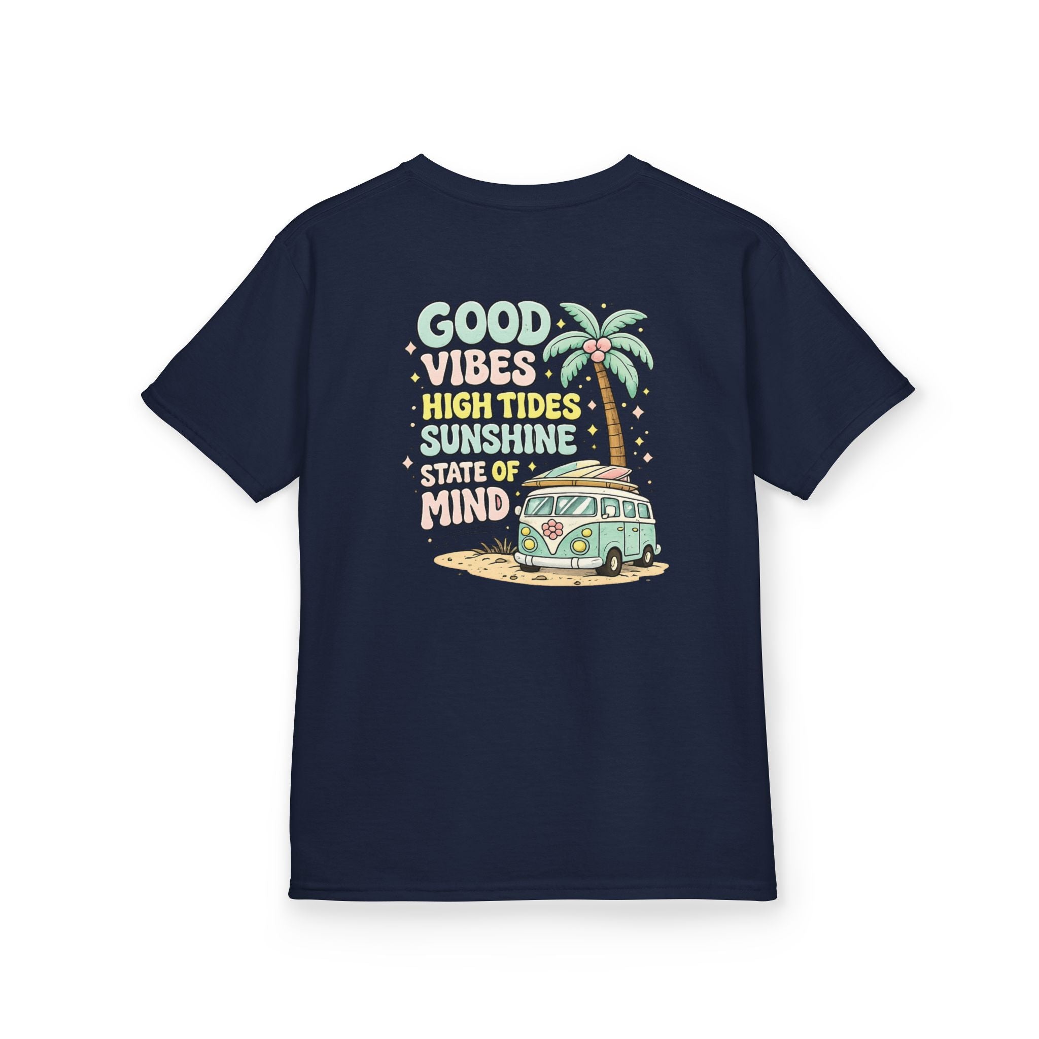 Kids T-Shirt — "Good Vibes-High Tides"