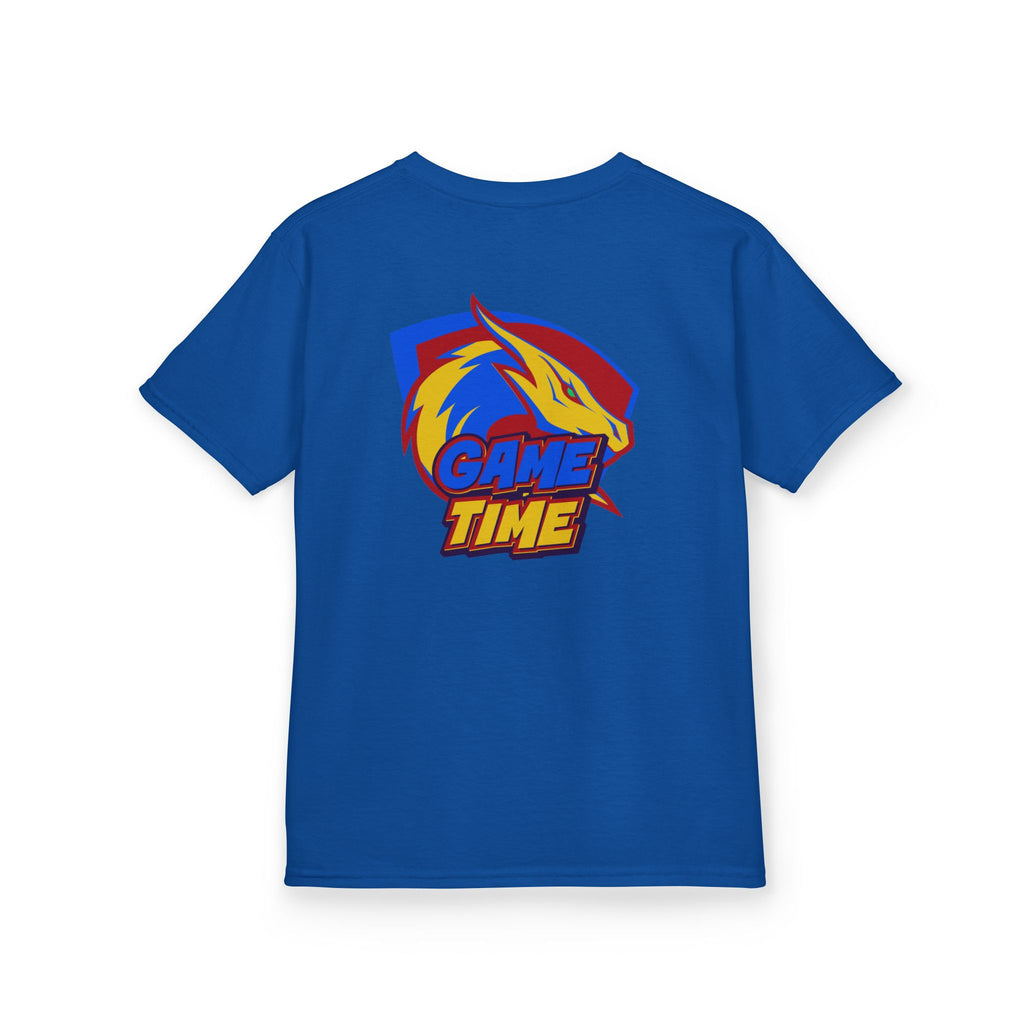 Kids T-Shirt Design "Game Time Dragon Gamer"