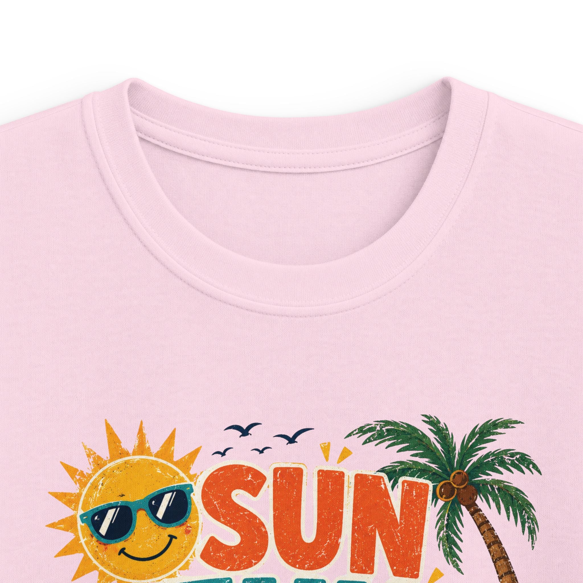 Kids Tee - "Sun Fun Done? Nope!" Tropical Beach Summer Vacation Shirt