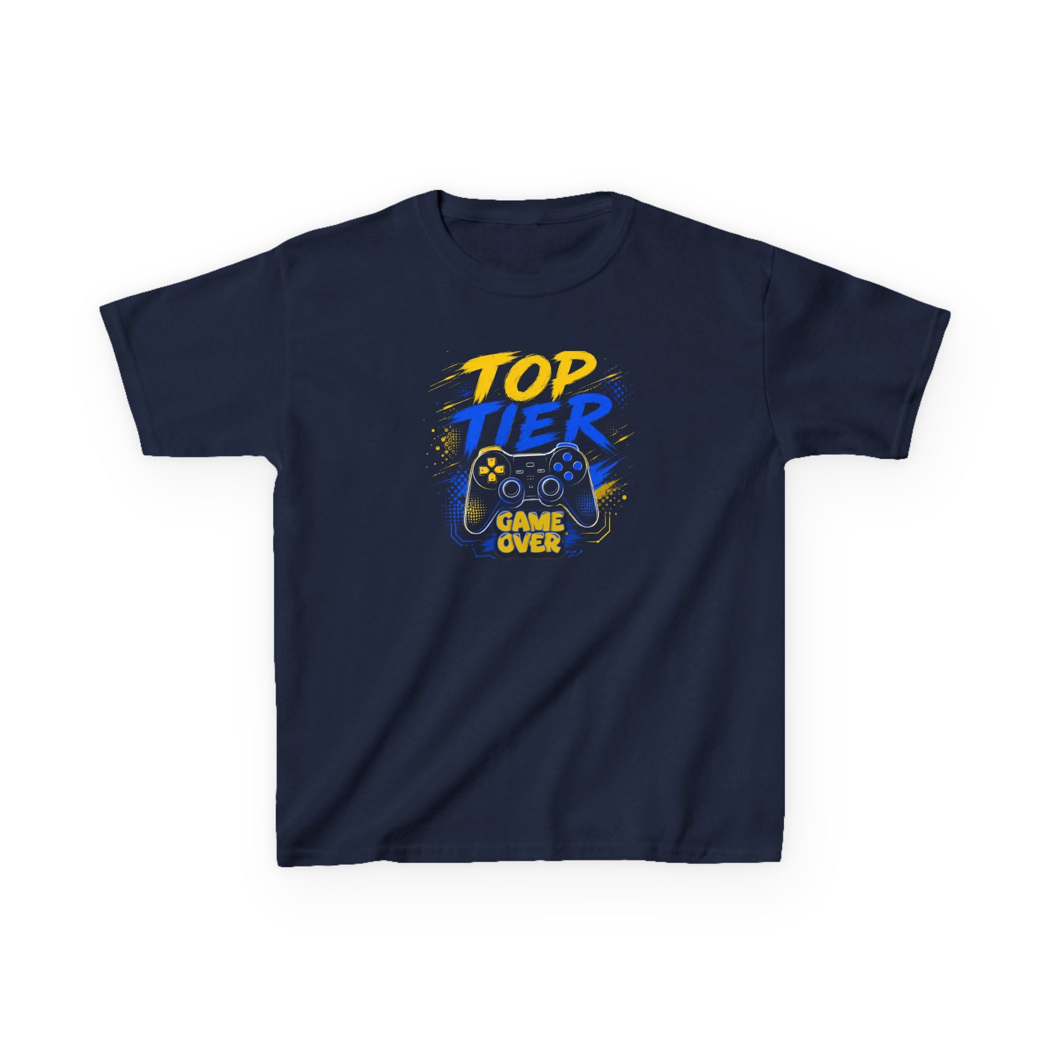 "Top Tier Game Over" Gaming Controller Graphic T-Shirt Design For Gamer's