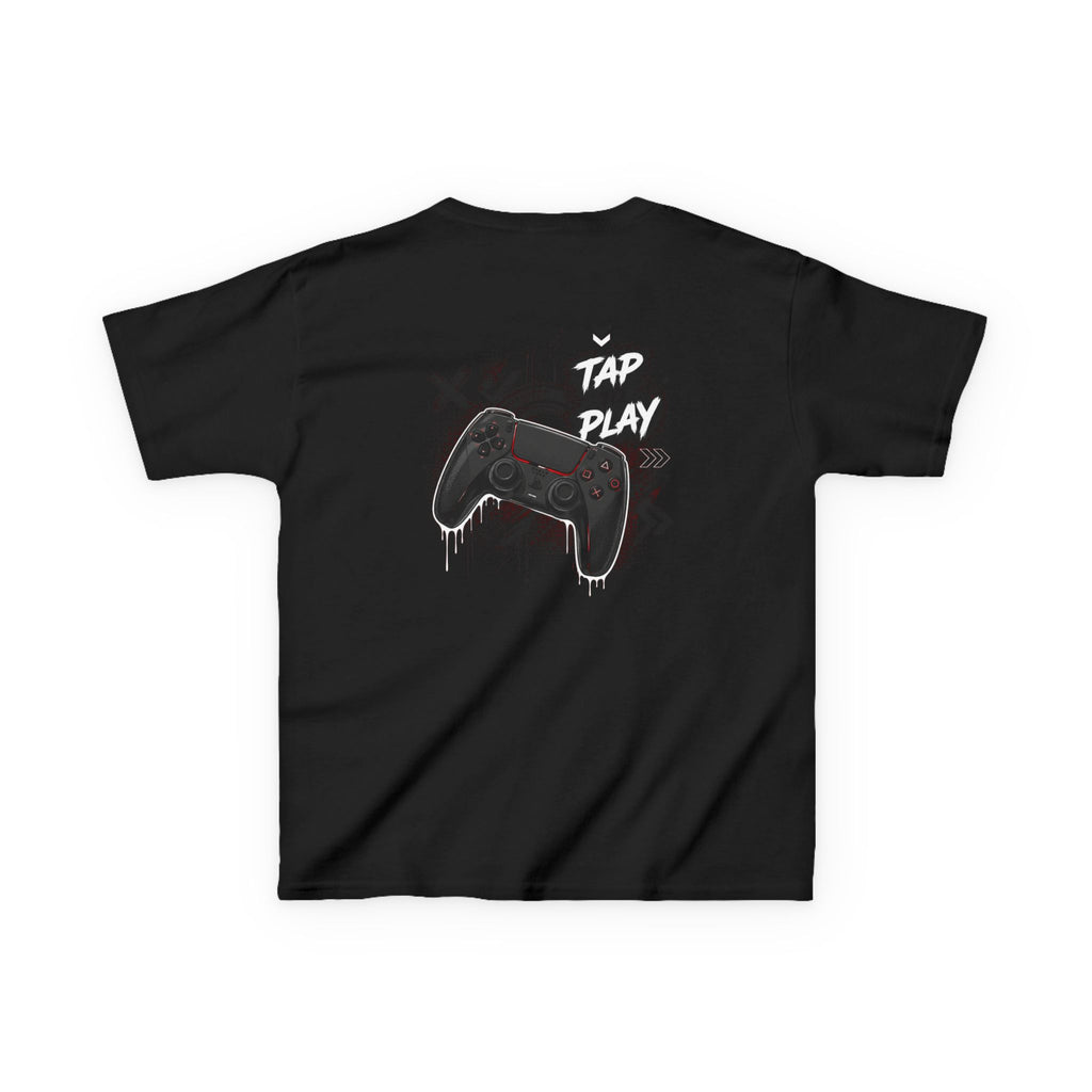 "Tap to Play" Gamer Controller Streetwear T-Shirt Graphic kids Gamer T-Shirt Design