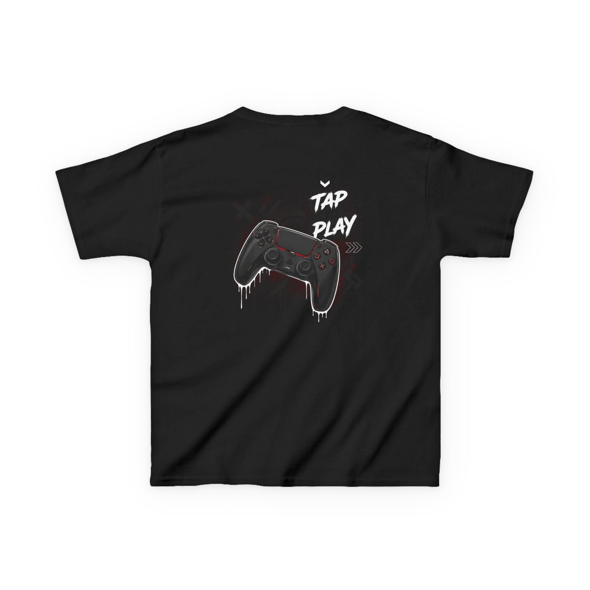 "Tap to Play" Gamer Controller Streetwear T-Shirt Graphic kids Gamer T-Shirt Design