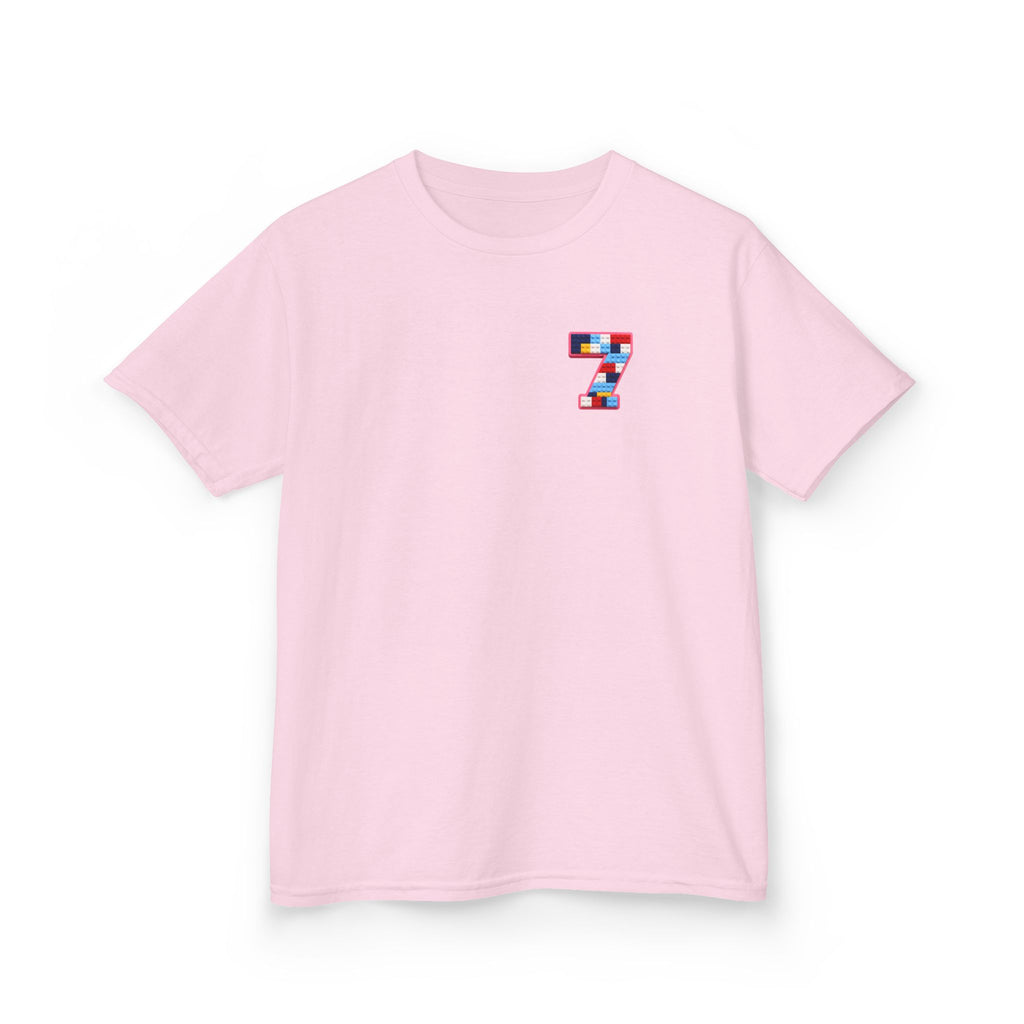 "The Big Energy 7" Graphic kids Birthday T-Shirt Design