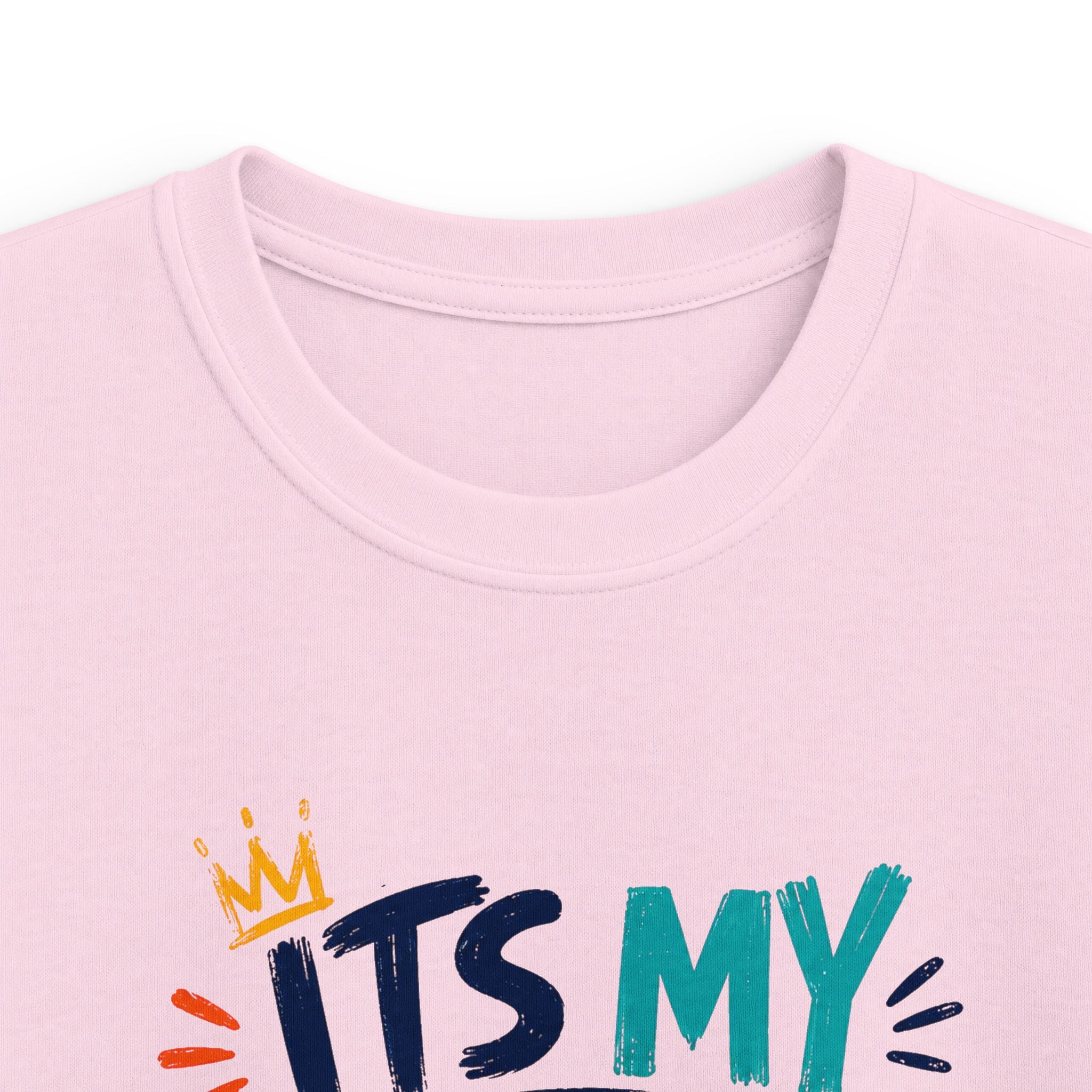 Kids Tee — "It's My Birthday Bruhhh" Colorful Birthday Shirt